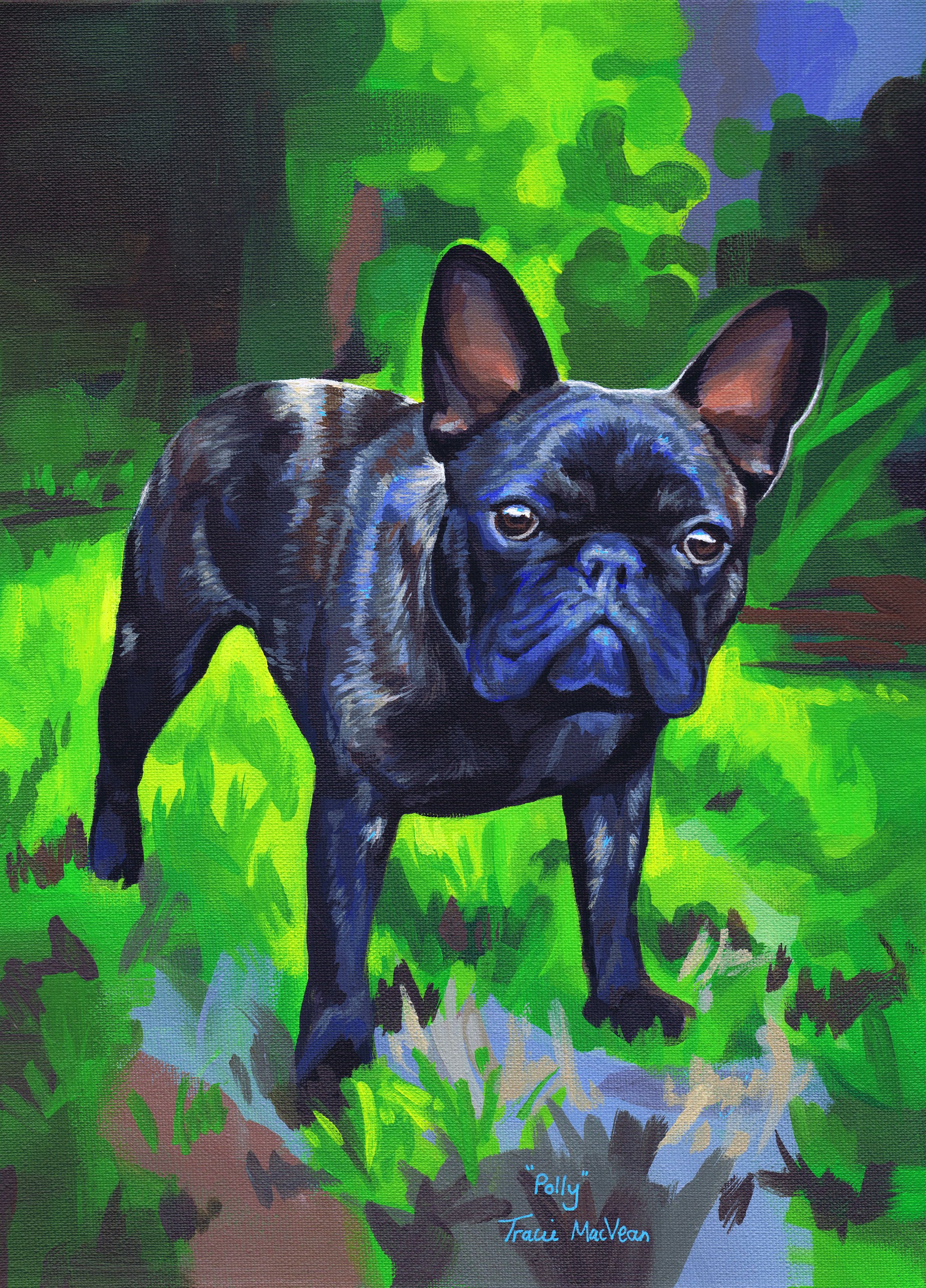 "Polly" Acrylic on canvas, 30cm x 40cm