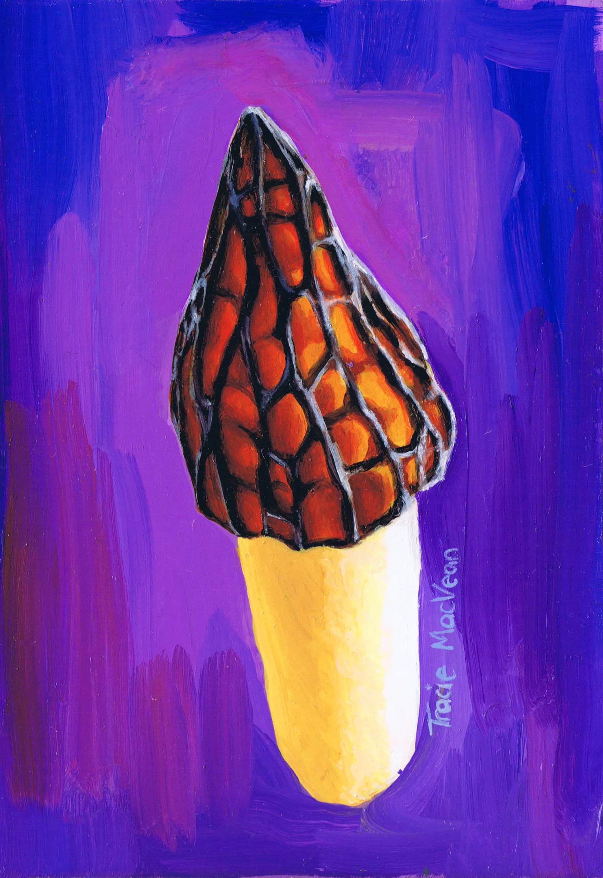 "Morel" Oil on panel, 13cm x 9cm