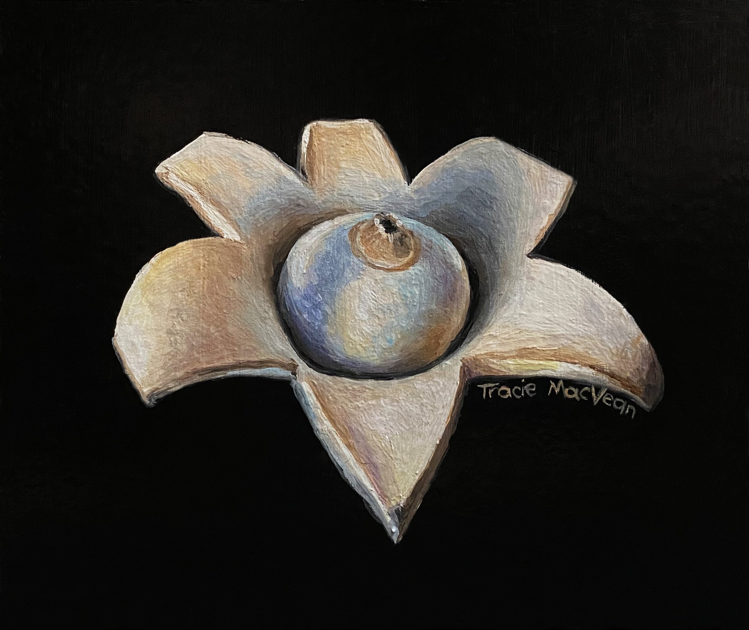 "Earthstar" Oil on panel, 10cm x 13cm