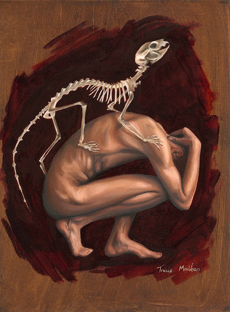 "Survivors Guilt 1" Oil on canvas, 30cm x 40cm