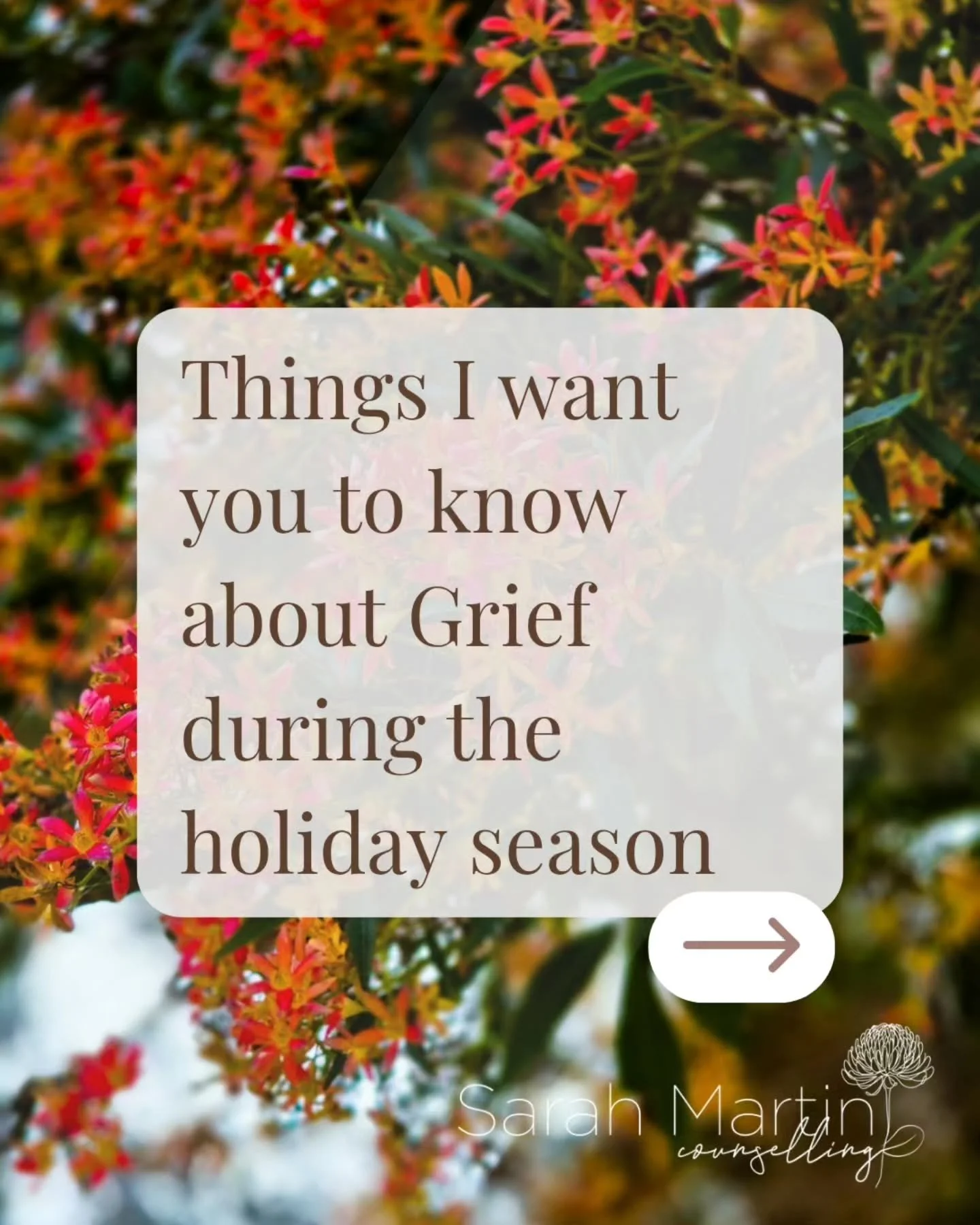 The holiday season can stir up a lot. Not just for those grieving a death, but for anyone carrying the quieter, less spoken about kinds of grief too.
.
Grief for relationships that ended.
Grief for family we&rsquo;re not connected to.
Grief for the c