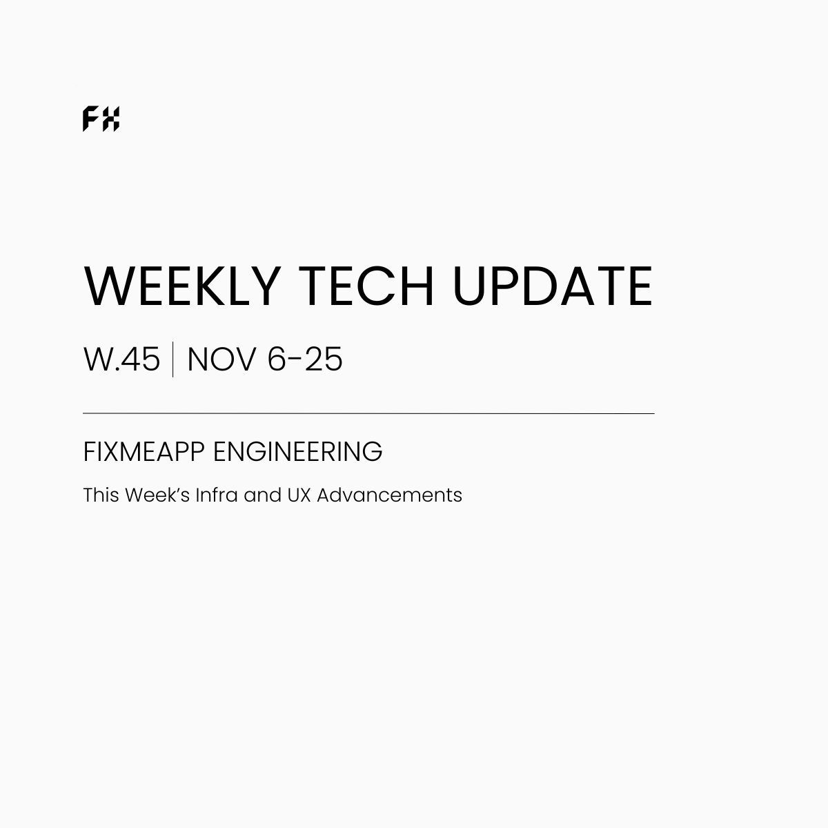 Weekly Tech-update (W.45)