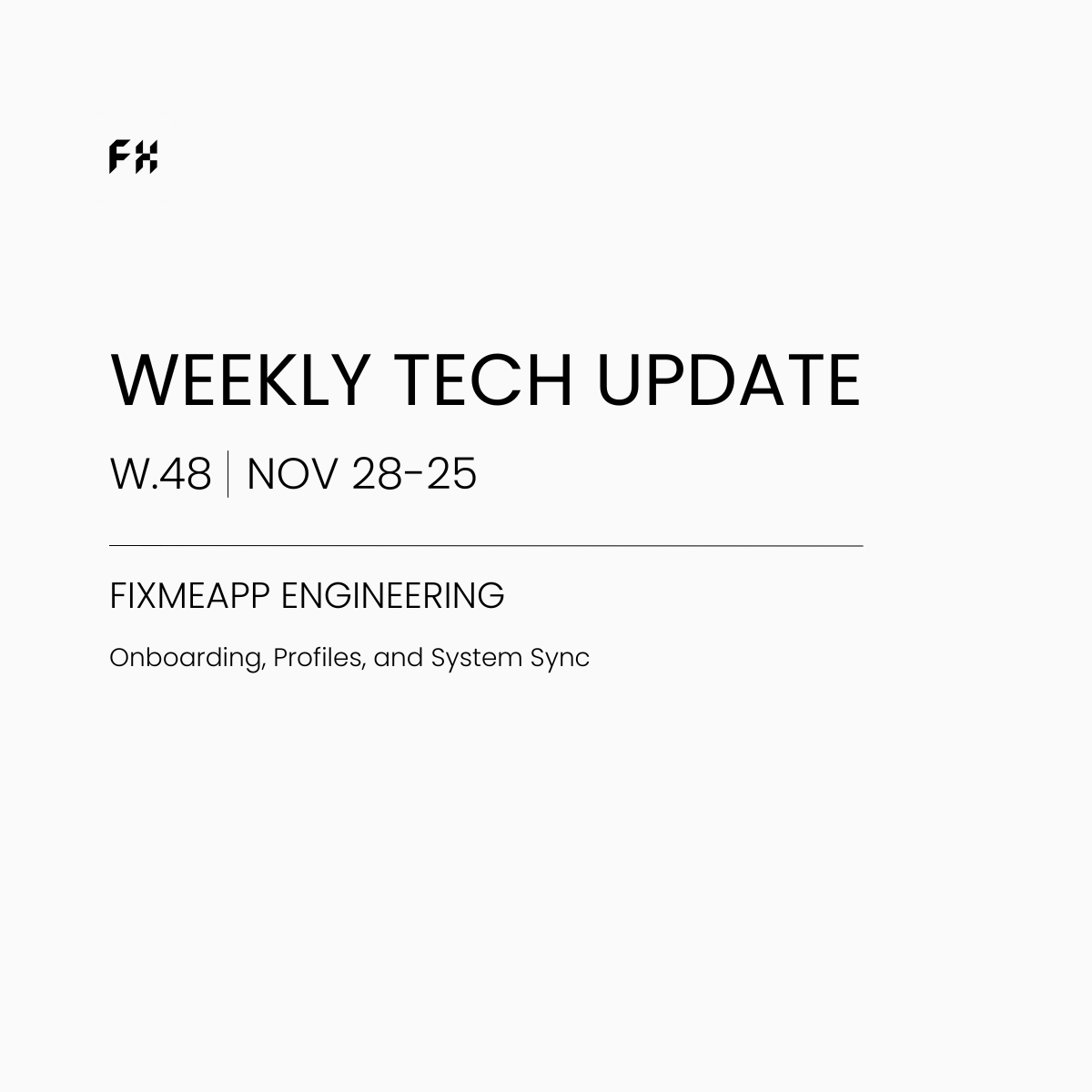 Weekly Tech-update (W.48)