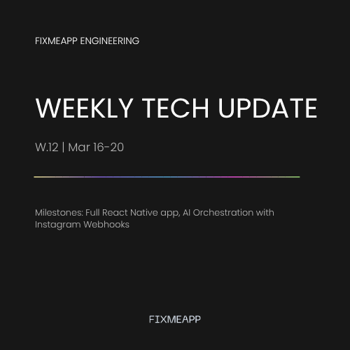 Weekly tech update (w. 12)