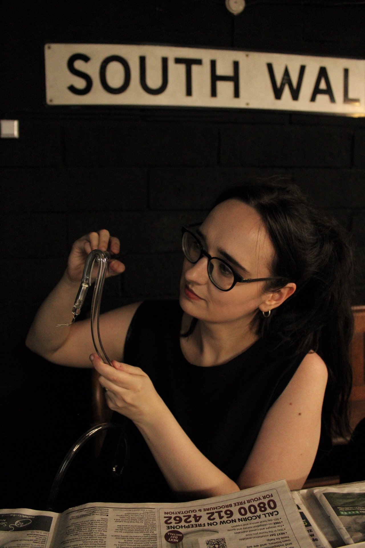 Repair and restoration of a real glass neon sign for a Swansea client