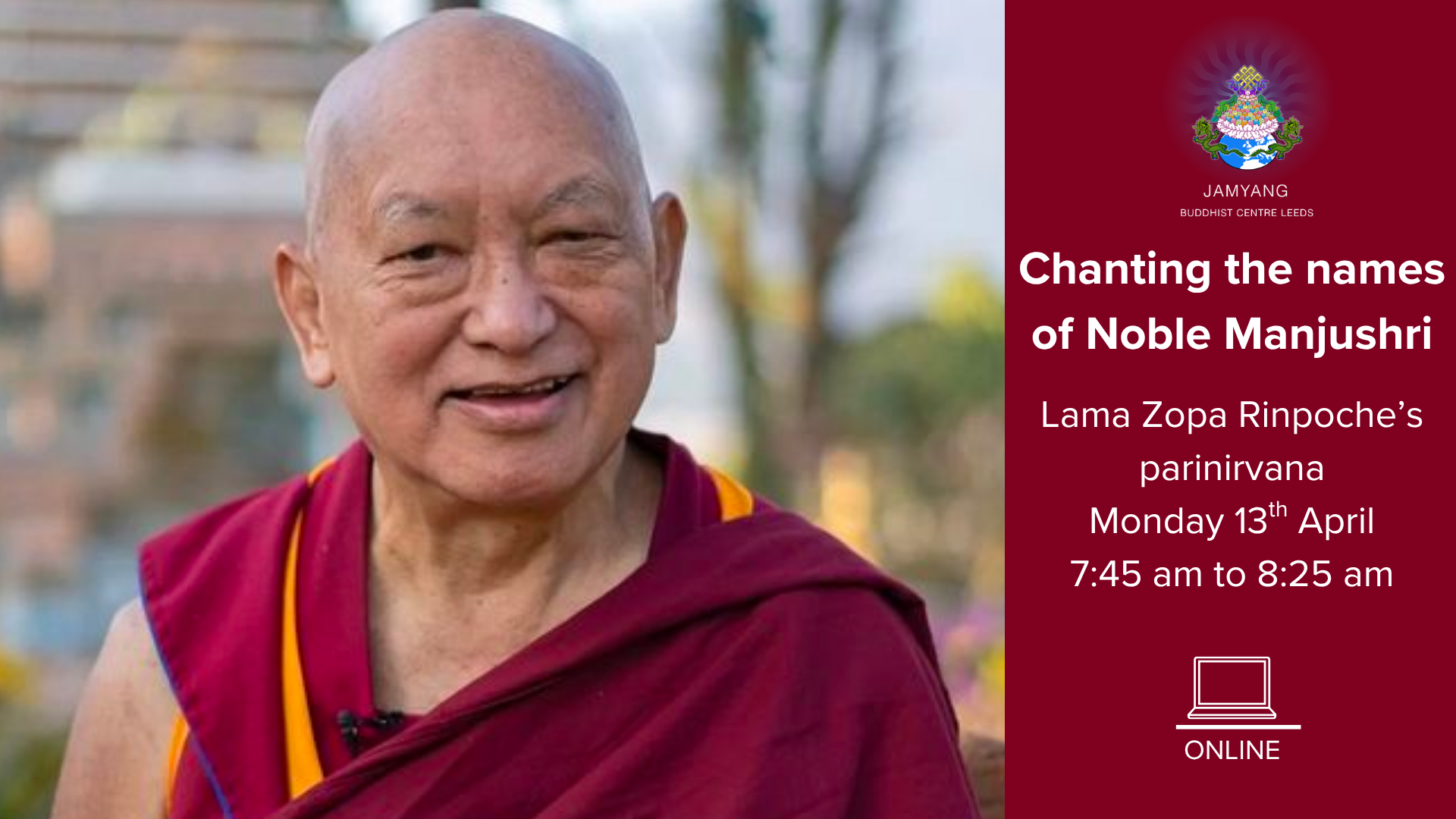 Chanting the Names of Noble manjushri