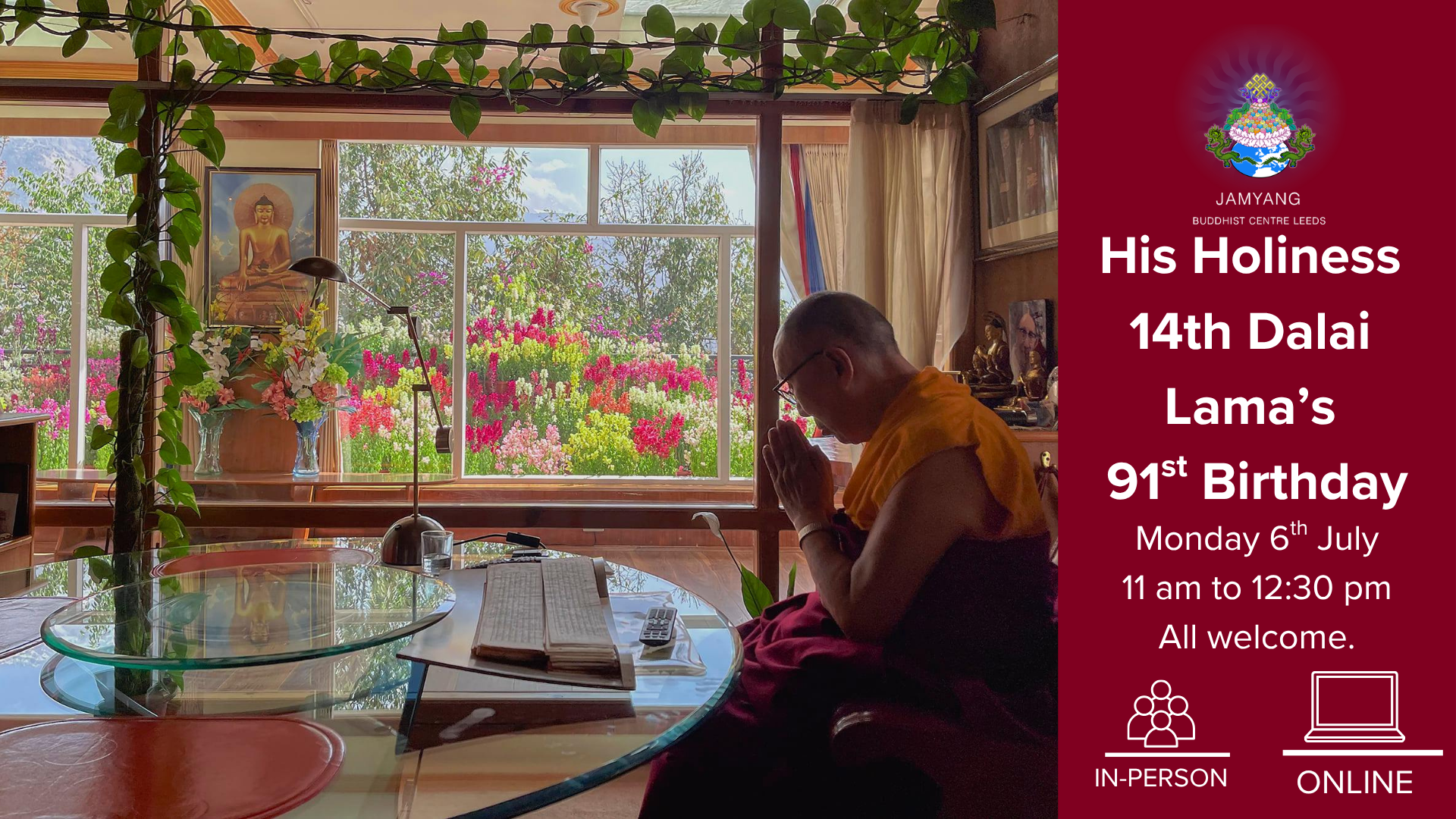 His Holiness the Dalai Lama’s 91st Birthday 