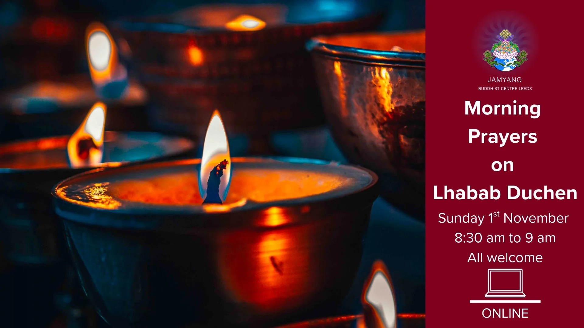 Morning Prayers on Lhabab Duchen