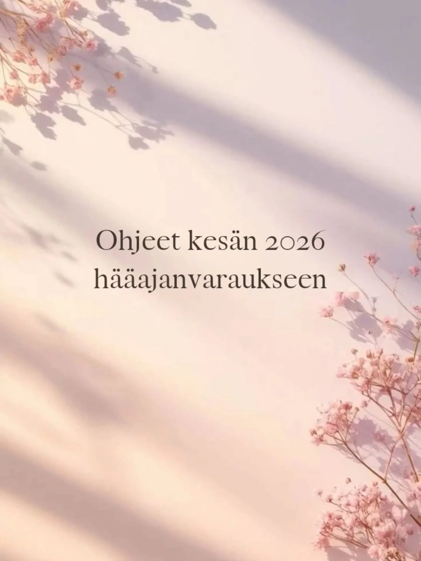 Kes&auml;n h&auml;&auml;ajanvaraus alkaa 20.10.2025 klo 20.00 🩷

#morsiusmeikkioulu