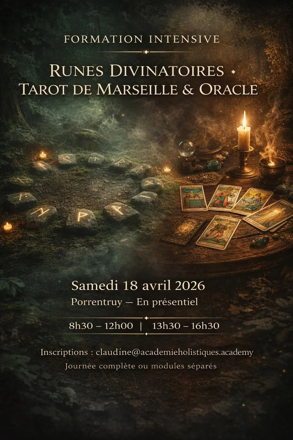 FORMATION RUNES DIVINATOIRES & TAROT DE MARSEILLE & ORACLE
