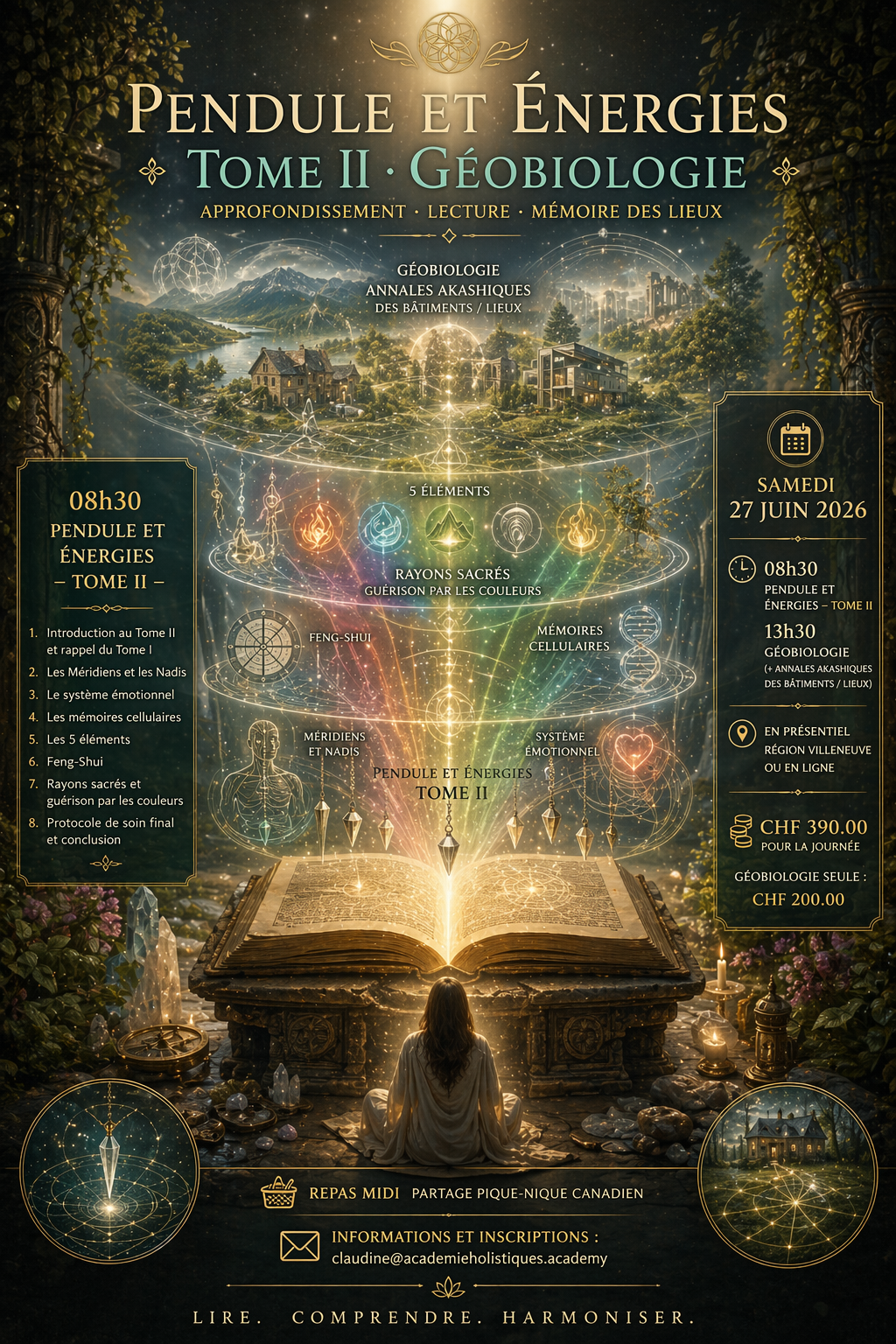  Pendule et Energies – TOME II +  Géobiologie (+Annales Akashiques des bâtiments/Lieux)