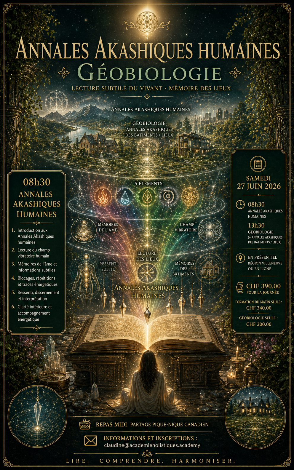 FORMATION ✧ Annales Akashiques humaines, Géobiologie et lecture vibratoire des lieux