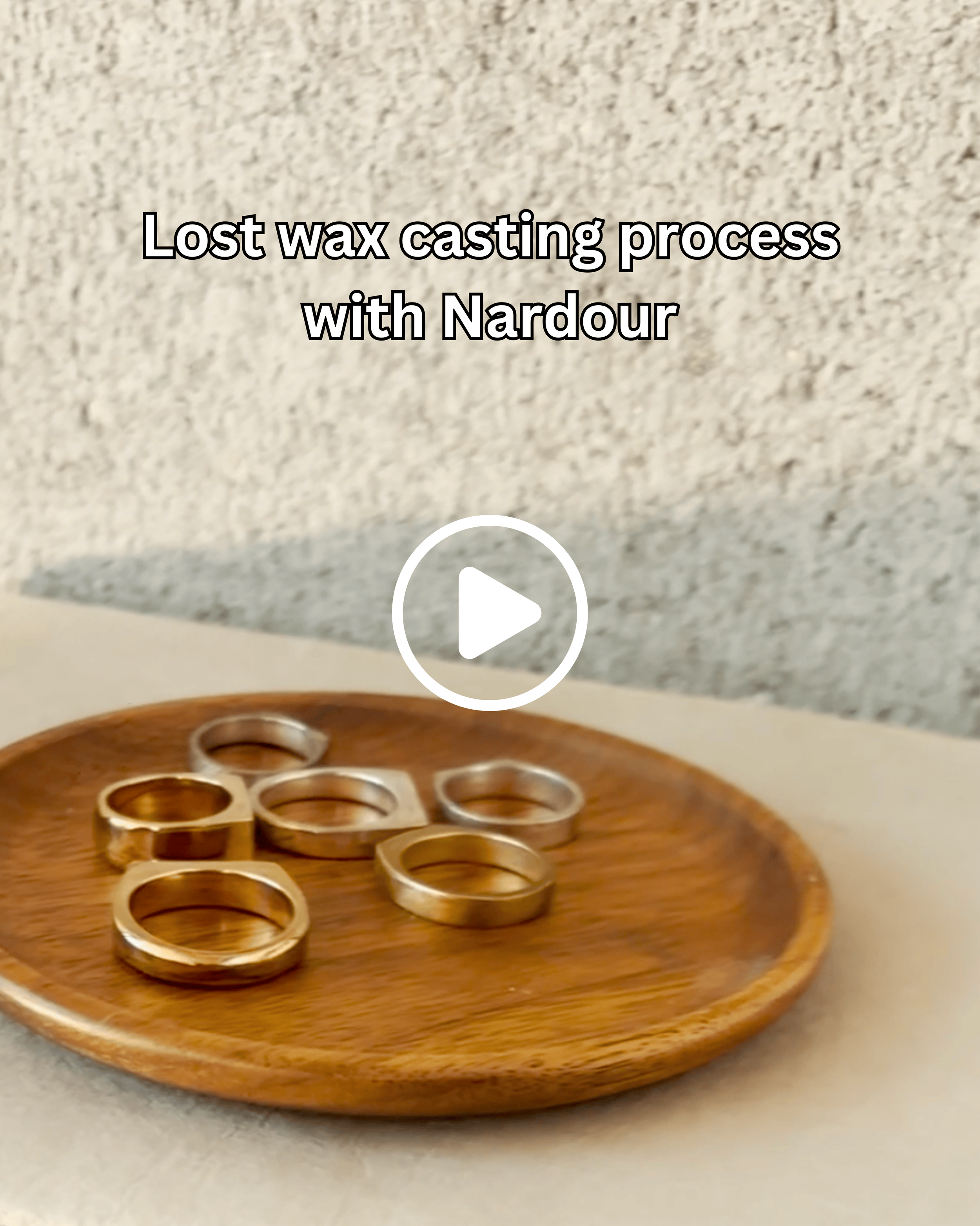 Behind the scenes makers process with Melbourne based jewellery brand Nardour.