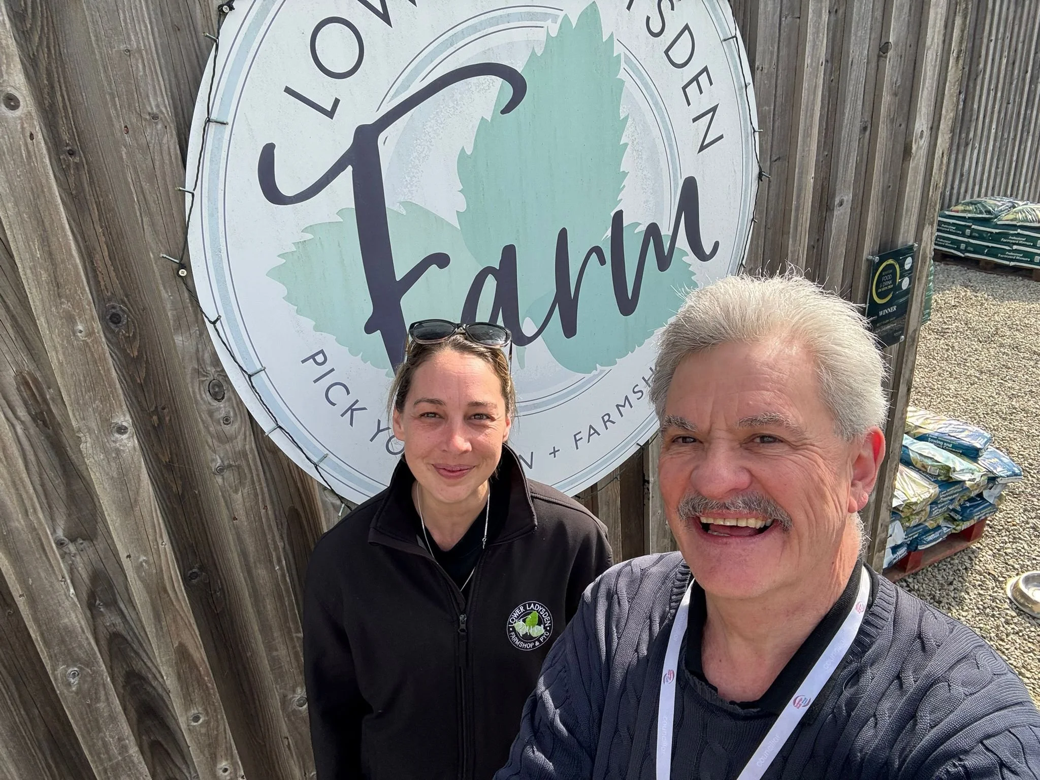 Cllr Knight with Susie