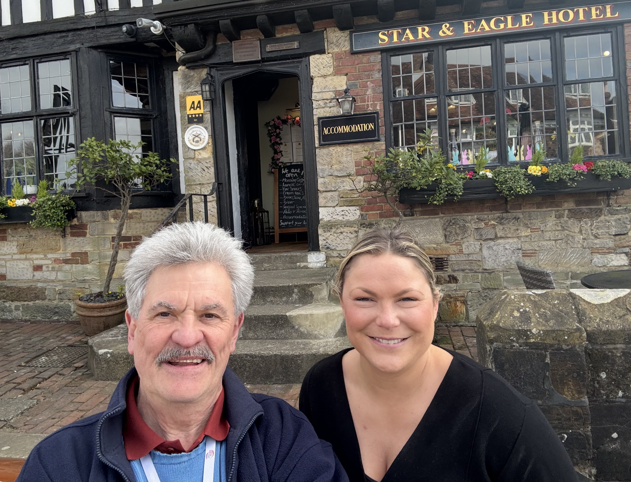 Cllr Knight with Lizzie of the Star and Eagle