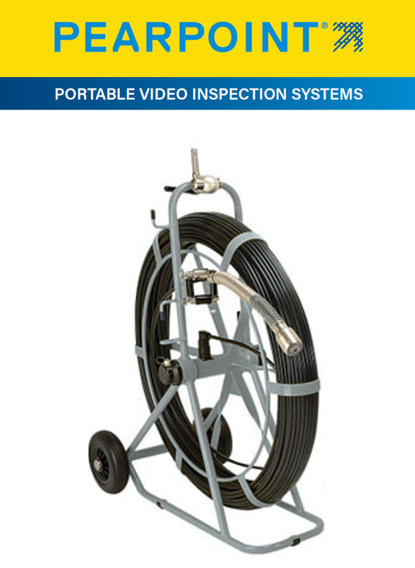 Pearpoint P543 Flexiprobe Drain Camera System 150m Push Rod Spring & Camera Head