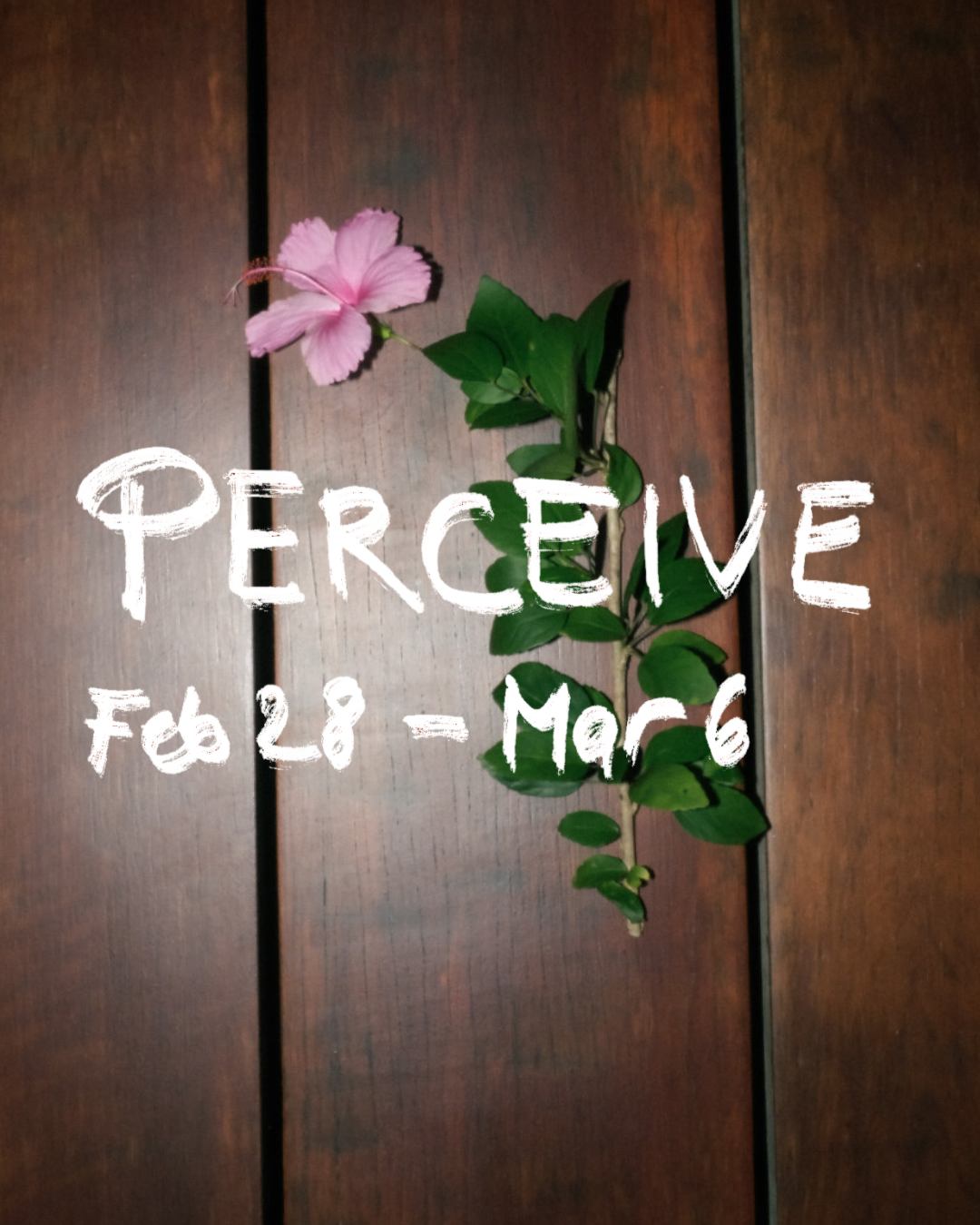 PERCEIVE (week 1) — Deposit