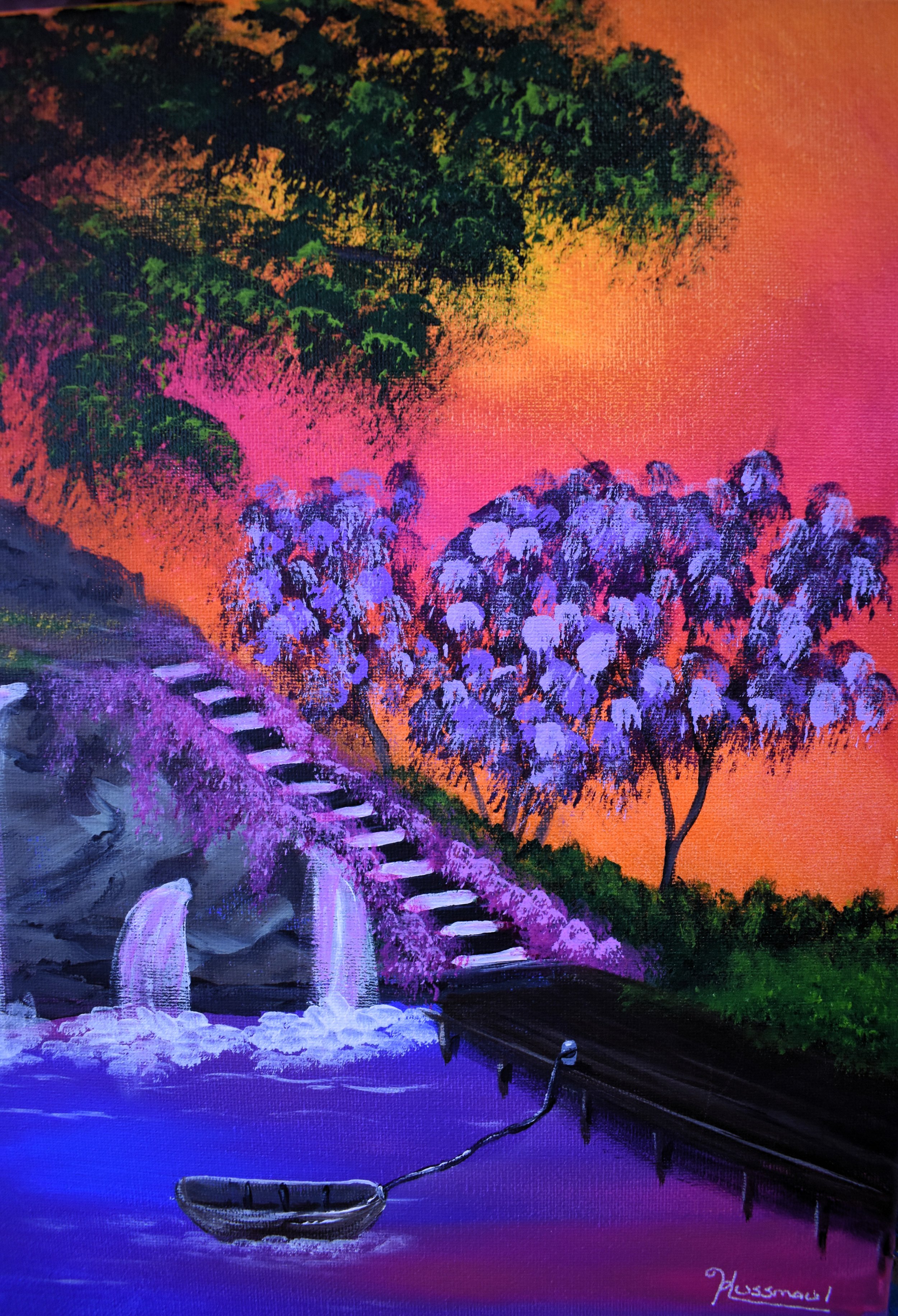 In a Dream, 2024, acrylic, wrapped canvas - 14" by 11" by 1/2" inch