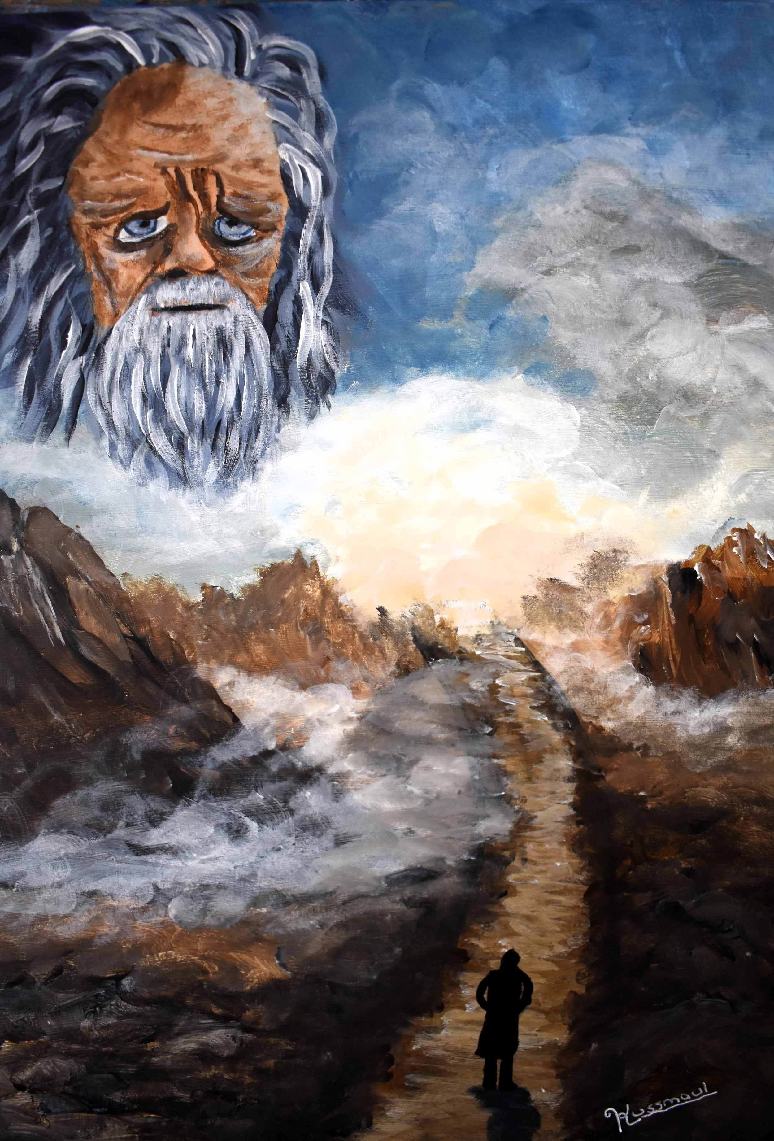 Lost Time - 2024, acrylic, wood canvas - 11" by 14" by 1" inch