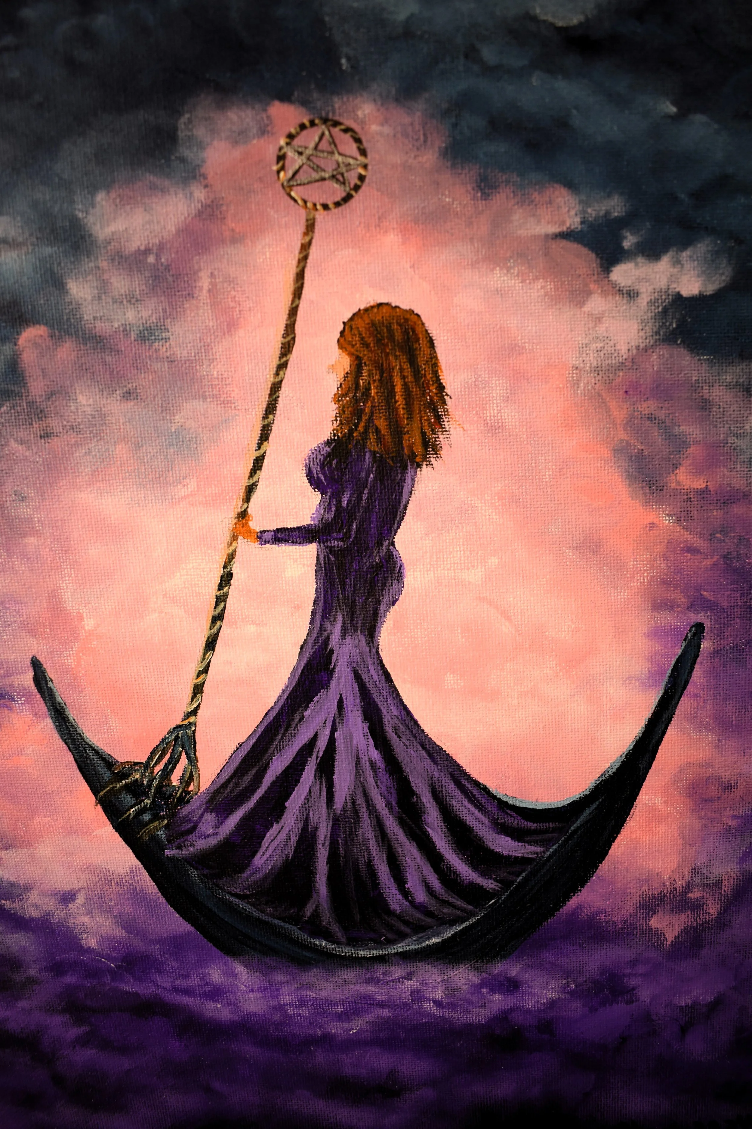 Goddess, 2024, acrylic, wrapped canvas - 16" by 12" by 1/2" inch