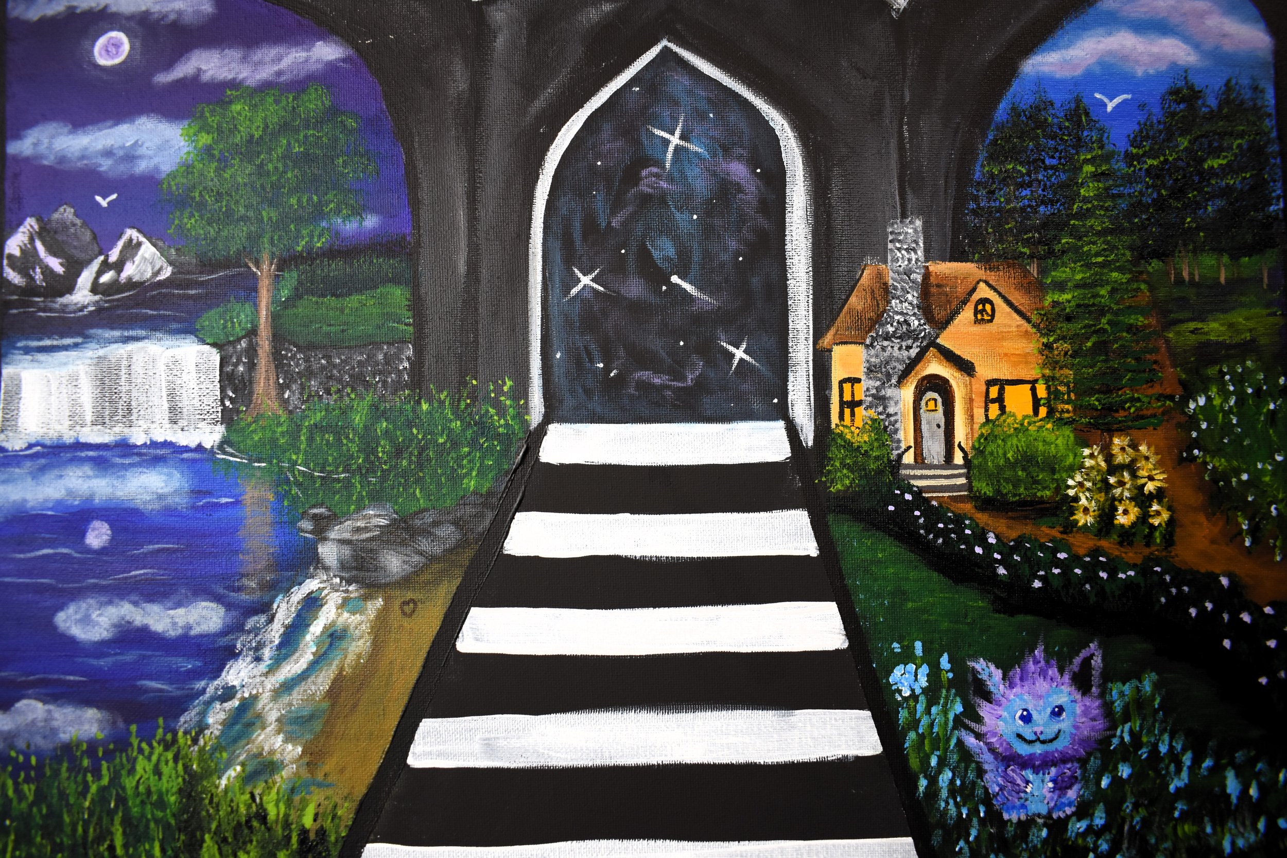 Choices, 2024, acrylic, wrapped canvas - 16" by 20" by 1/2" inch