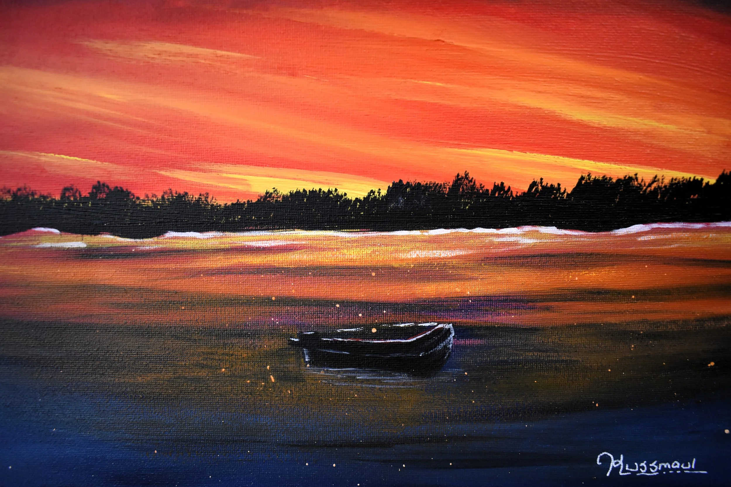 Memories, 2024, acrylic, wrapped canvas - 8" by 10" by 1/2" inch