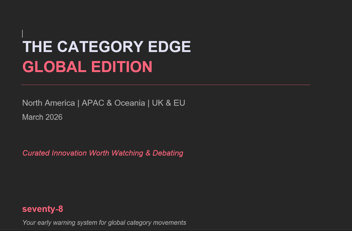 Annual Subscription to all Reporting