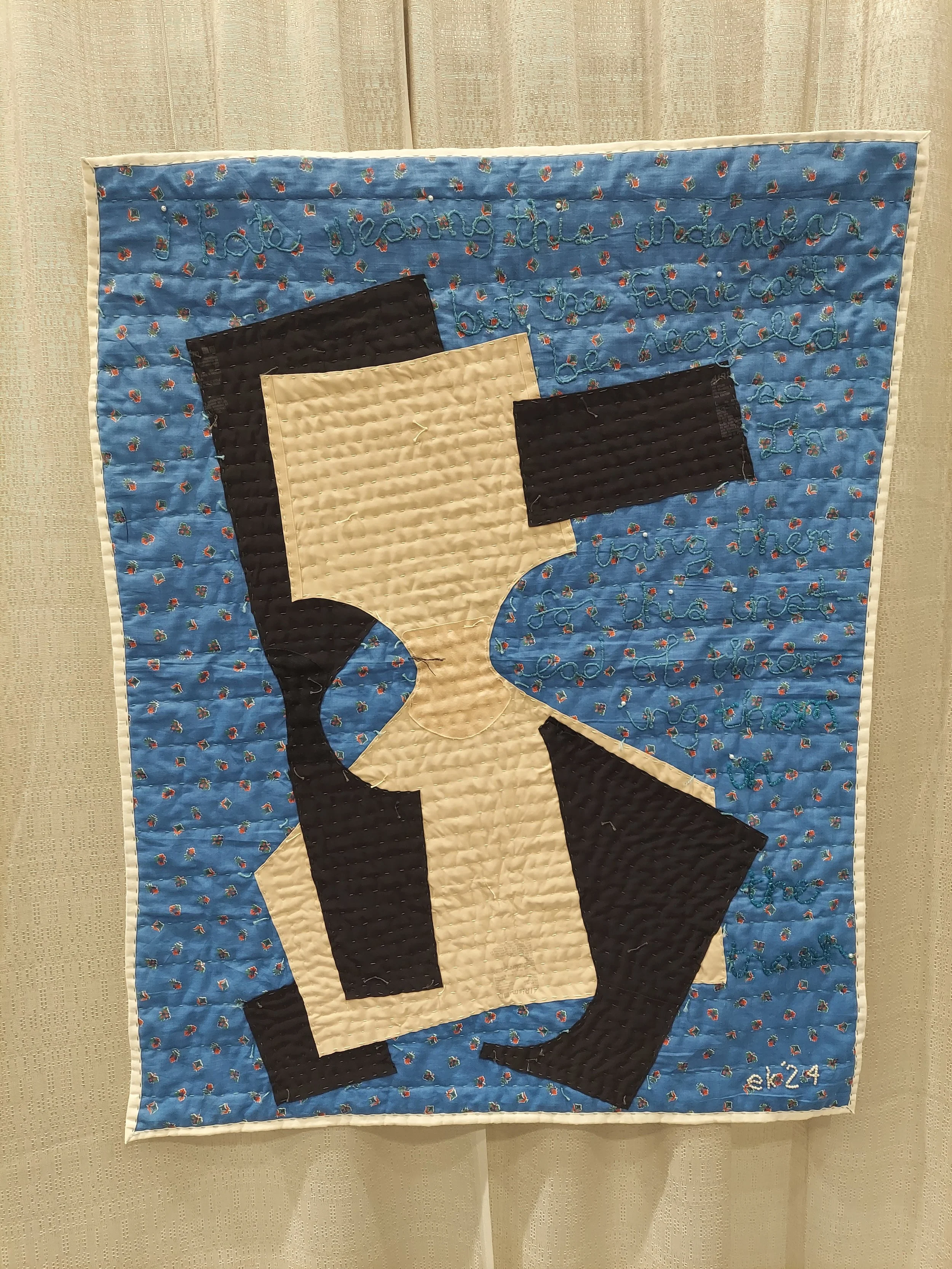 untitled (or, I hate wearing this underwear, but the fabric can't be recycled so  I'm using them for this instead of throwing them in the trash.), Eleanor Kagen