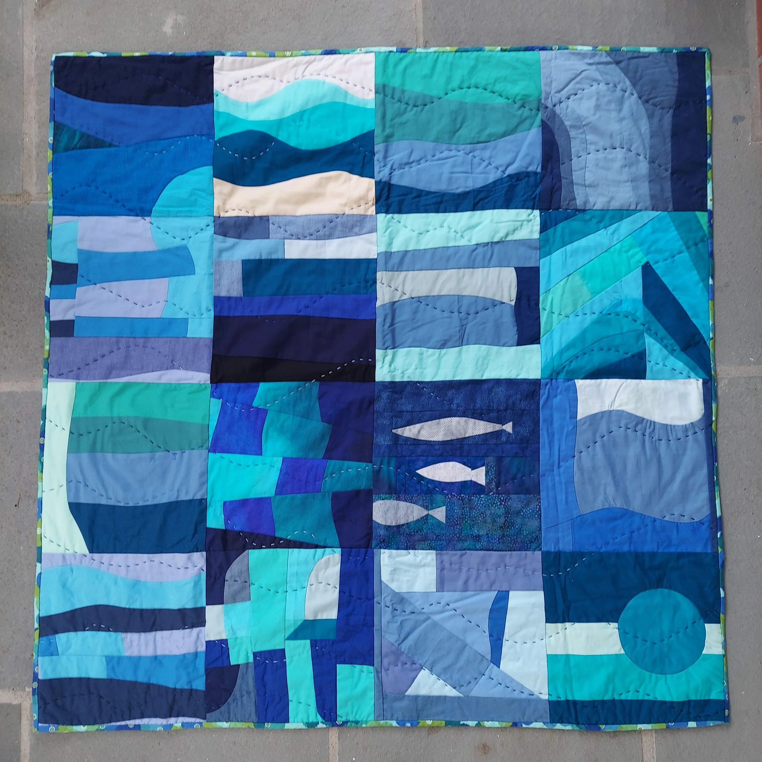 Ocean Improv, August 2026 (blocks created by members of DCMQG All Improv Bee)