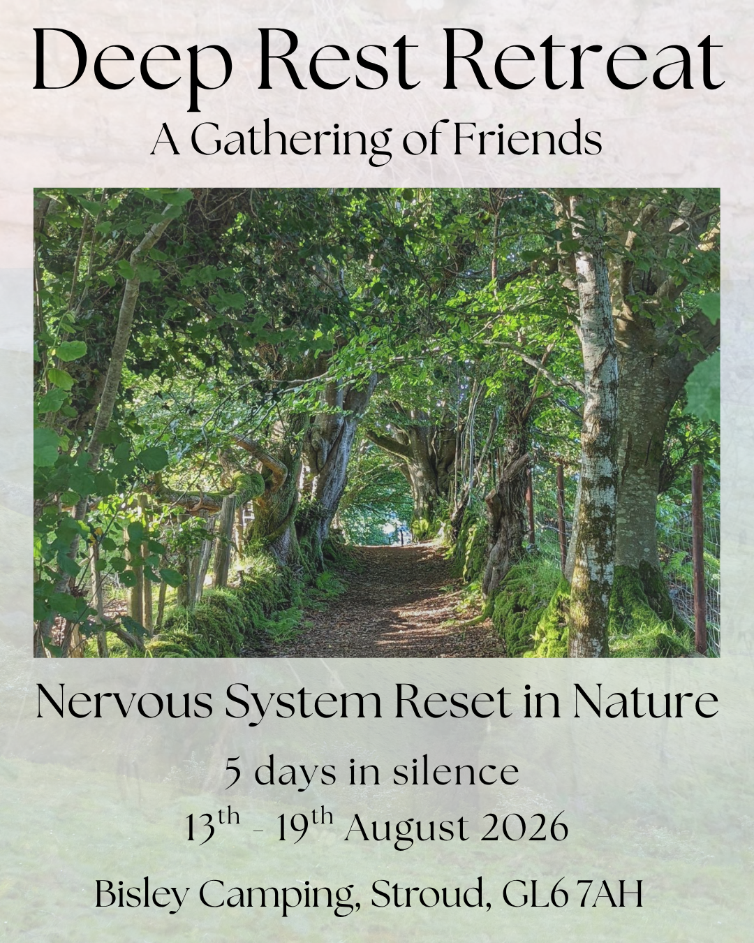 5 day Silent Deep Rest Retreat