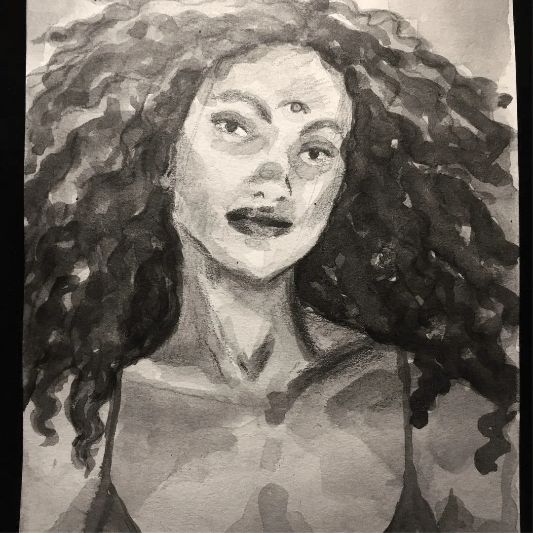 Title: Ink Study
Medium: Ink (India Ink)
Material: Paper