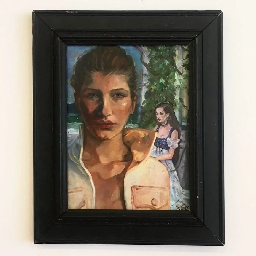 Title: Belles Awaiting
Medium: Oil
Material: Ampersand Board