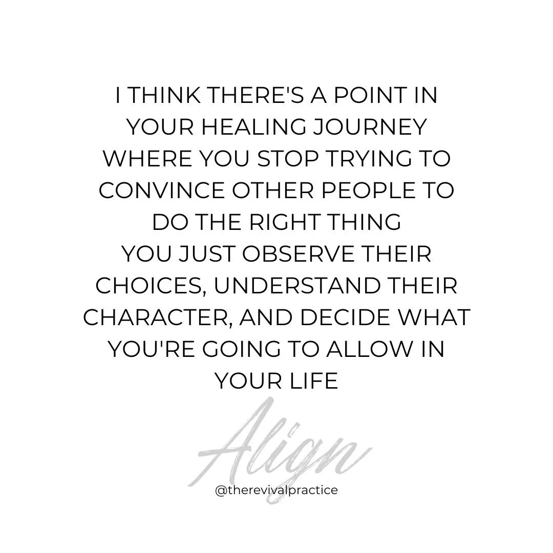 Alignment isn&rsquo;t just about the physical&mdash;it&rsquo;s about your energy, your boundaries, and your peace. 🌿

In your healing journey, there comes a moment of clarity: you stop trying to change others and focus instead on what you can contro