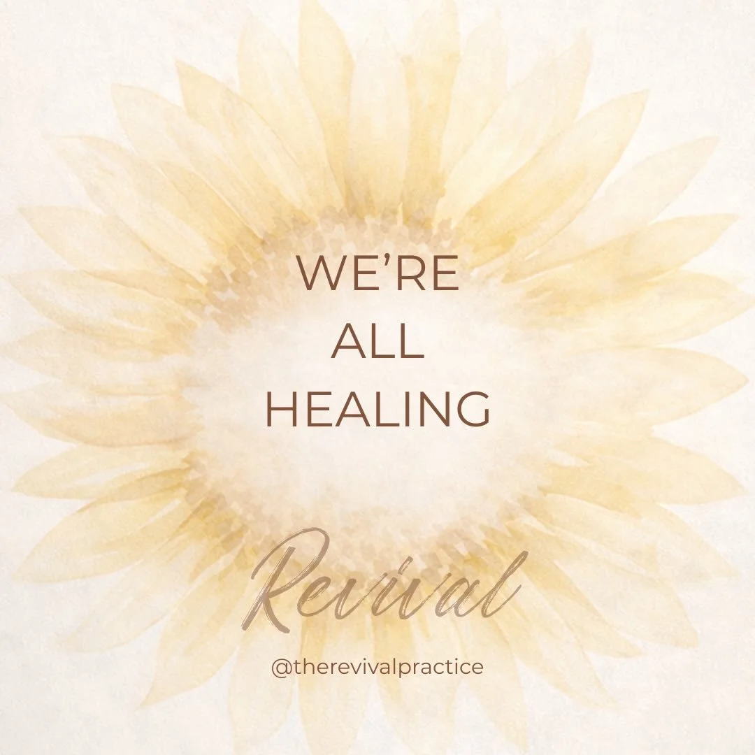 We&rsquo;re all healing.

Some of us just know it.
Some of us are still blaming the world.
Some of us are reacting from old wounds.
Some of us are finally pausing long enough to notice them.

Healing isn&rsquo;t linear.
It&rsquo;s layered.
It&rsquo;s