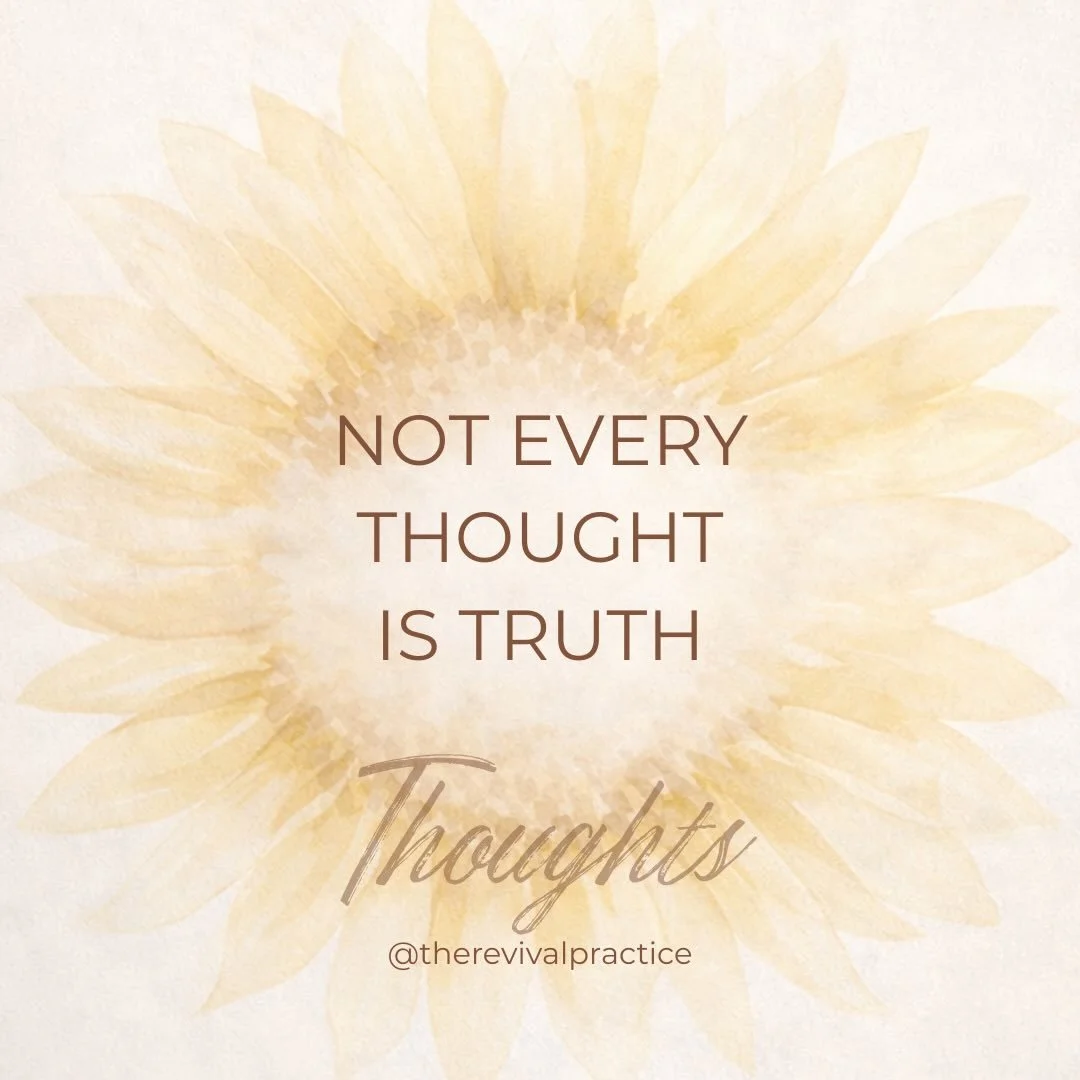 Your mind produces thousands of thoughts every day. 💭

Many of them are automatic.

Learned patterns. 🧠
Old beliefs.
Protective narratives your brain created long ago.

But your nervous system doesn&rsquo;t automatically know the difference between
