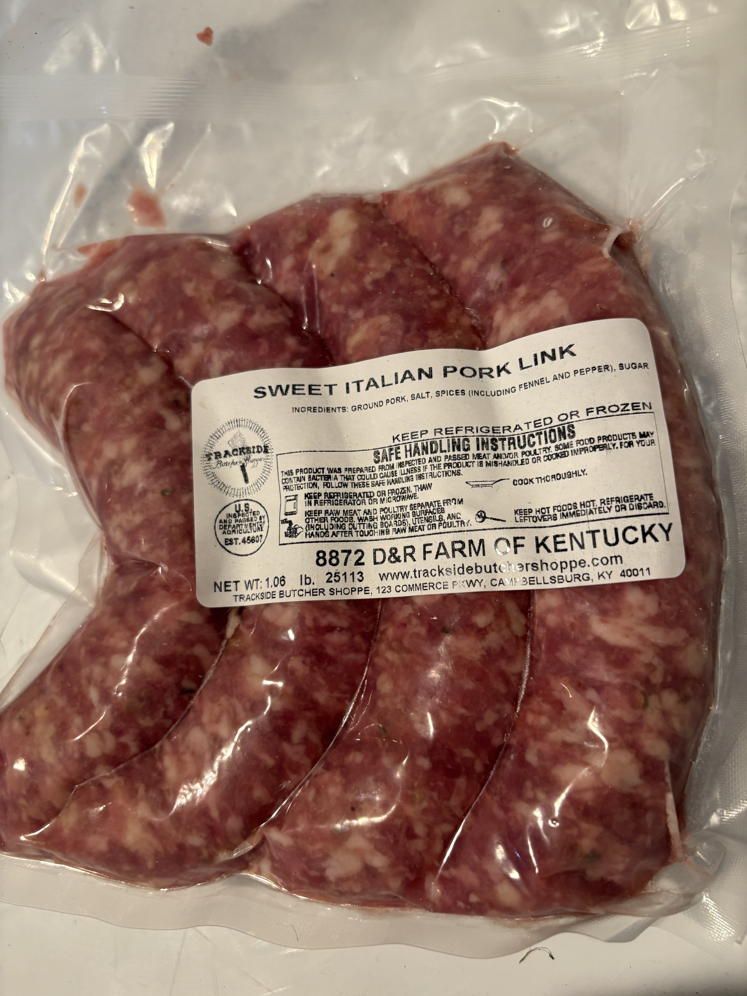 Sweet Italian Bratwursts