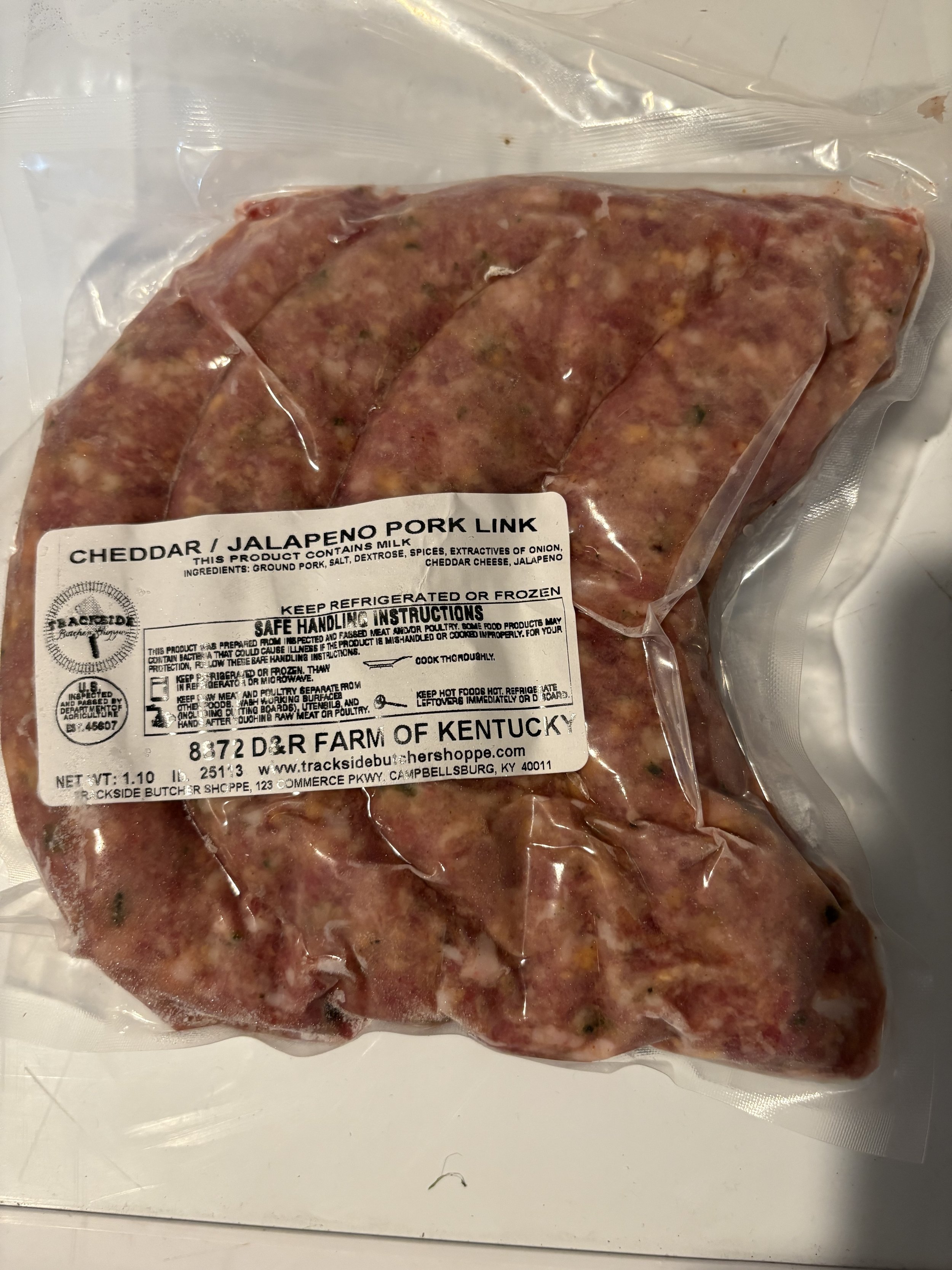 Cheddar-Jalapeno Bratwursts