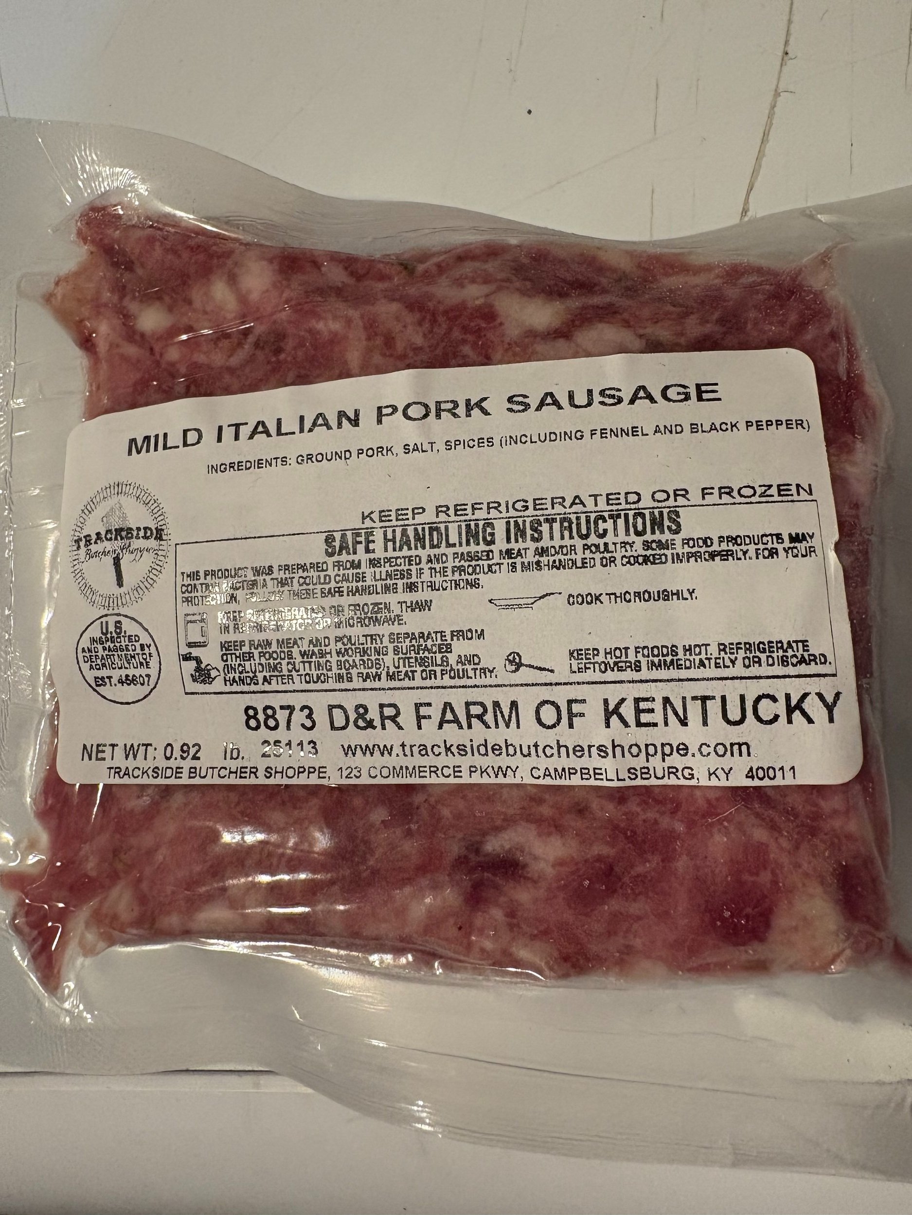 Mild Italian Pork Sausage