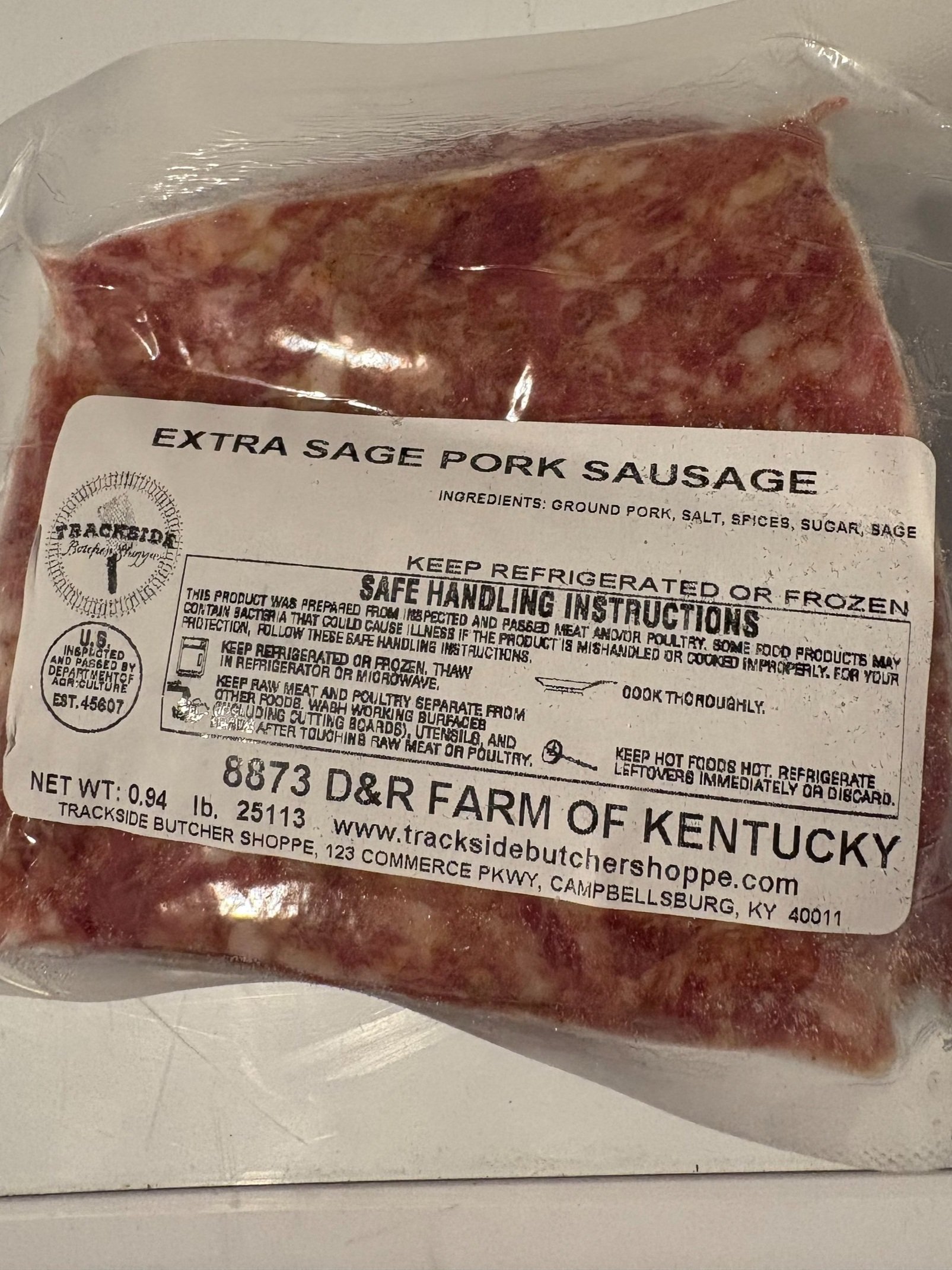 Extra Sage Pork Sausage