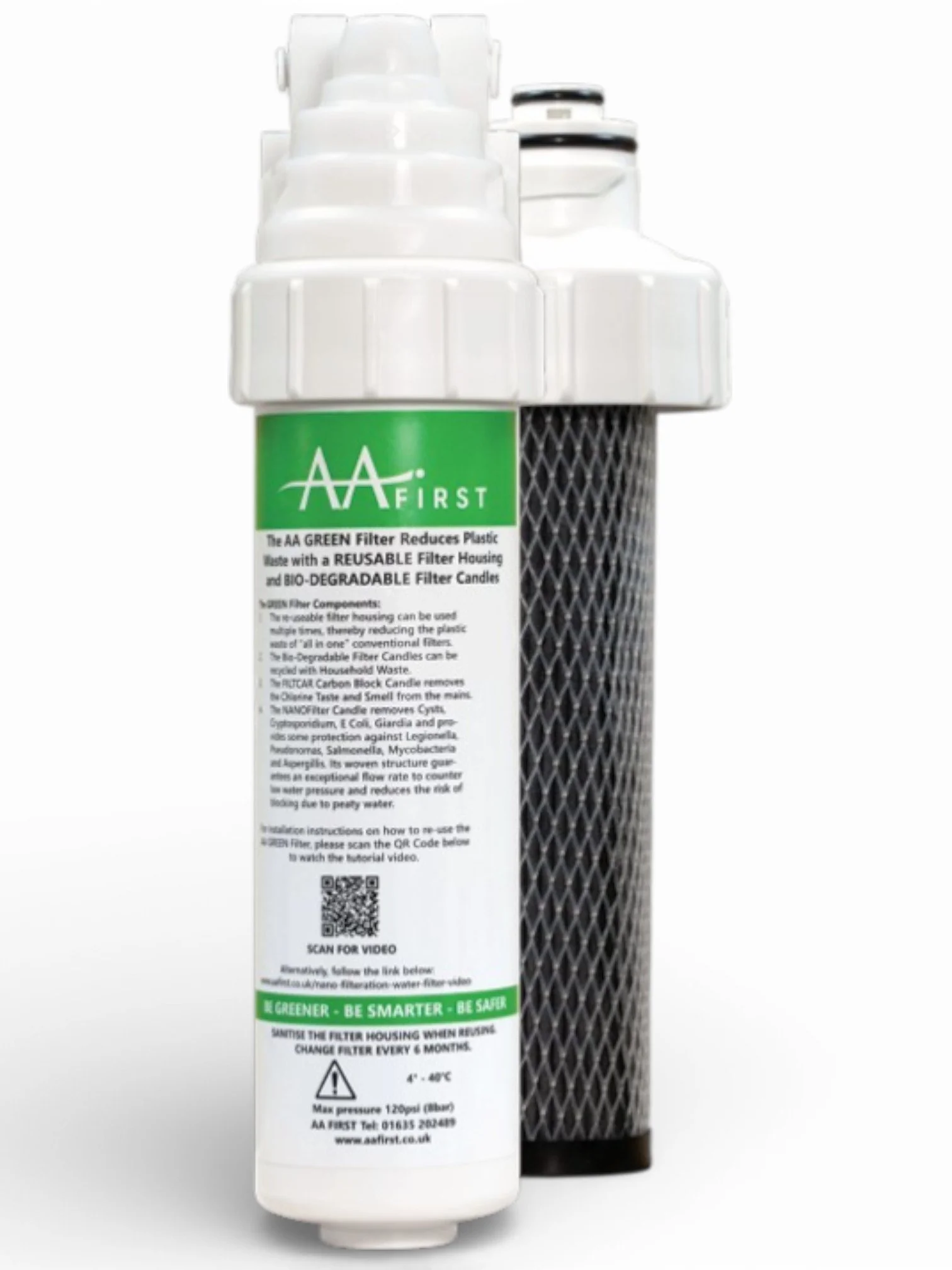 Nanofilter with Head and Housing