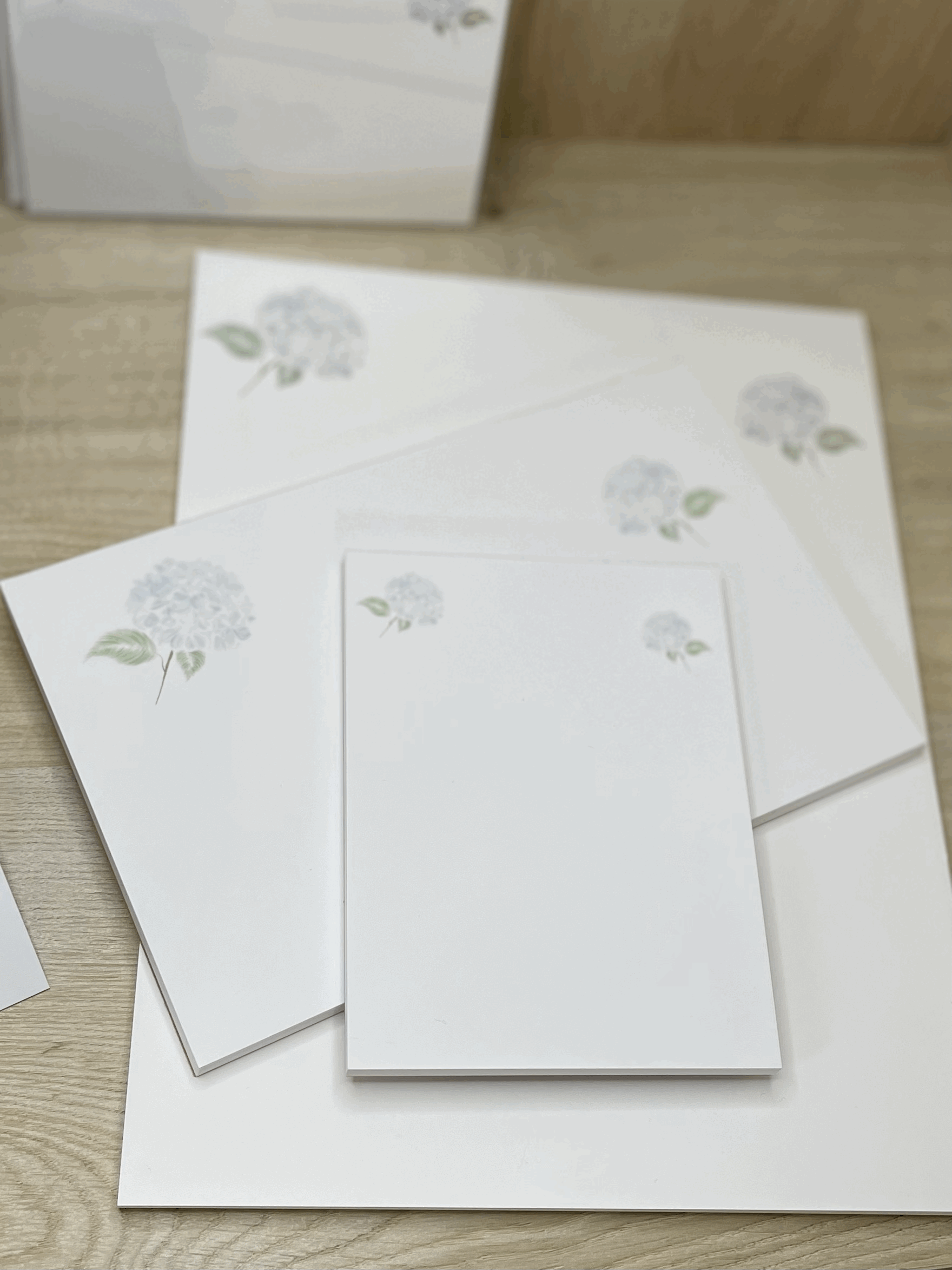 Hydrangea Notepad Small Set of 2