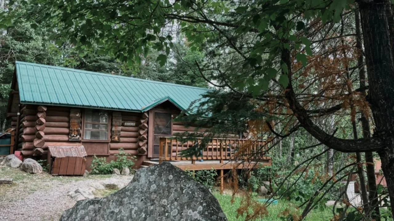 Exterior view of the Ranger Log Cabin