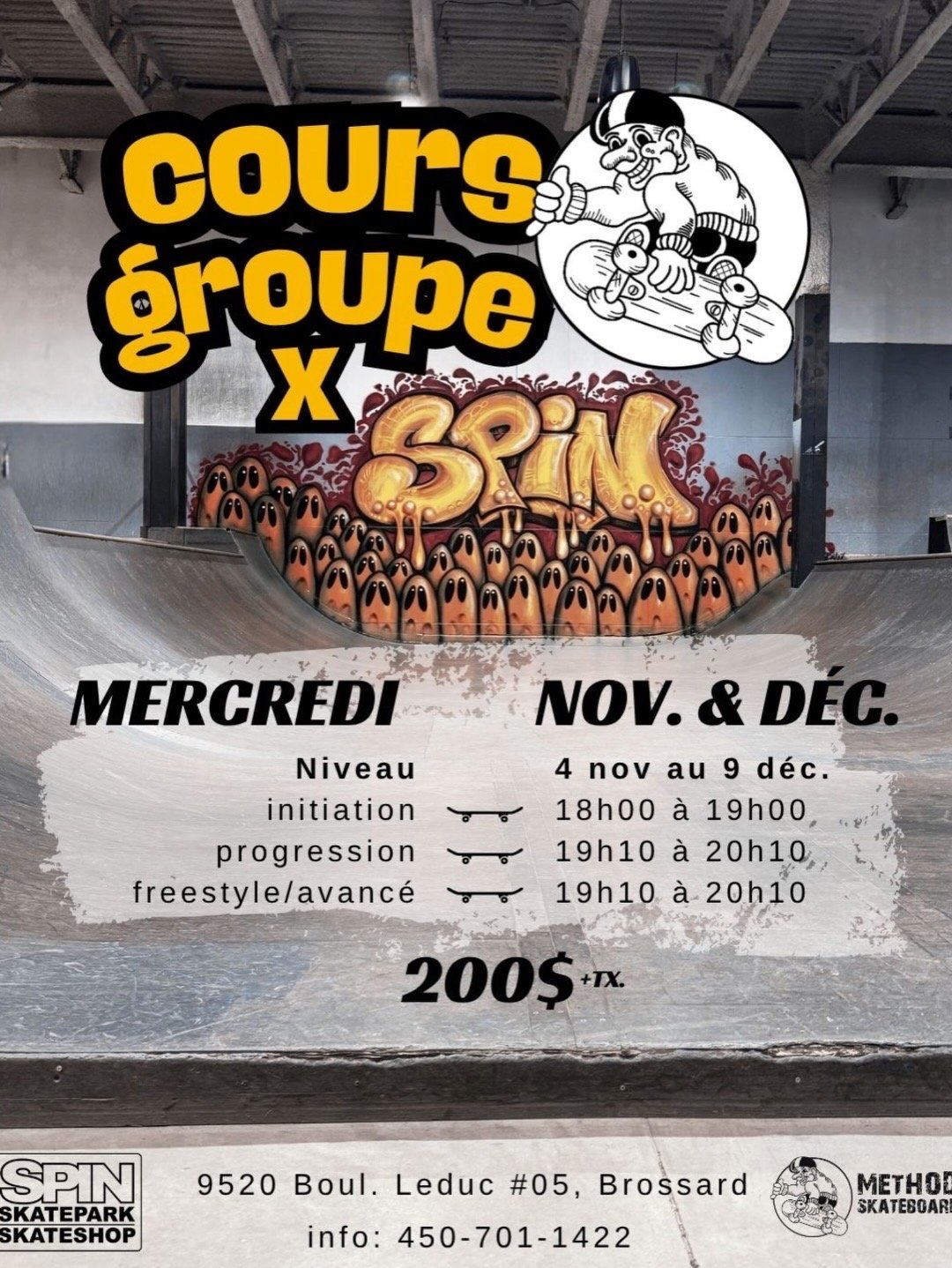 sPIN SKATEPARK X METHOD SKATEBOARD