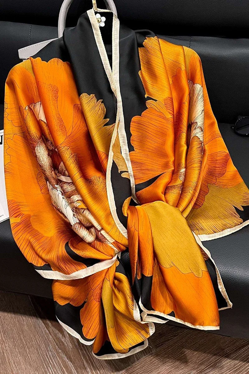 The Ember Bloom Silk Wrap