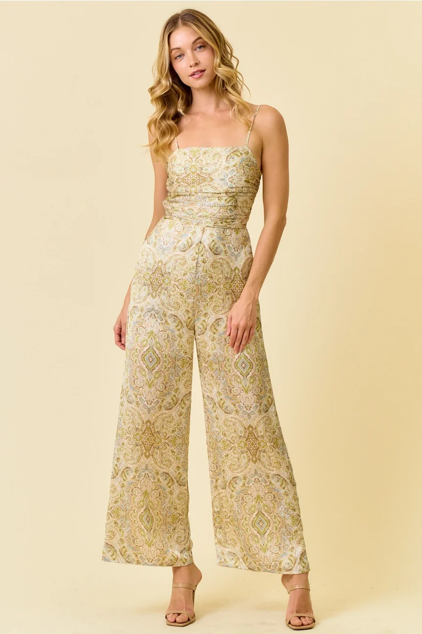 The Chateau Estate Jumpsuit - Sage