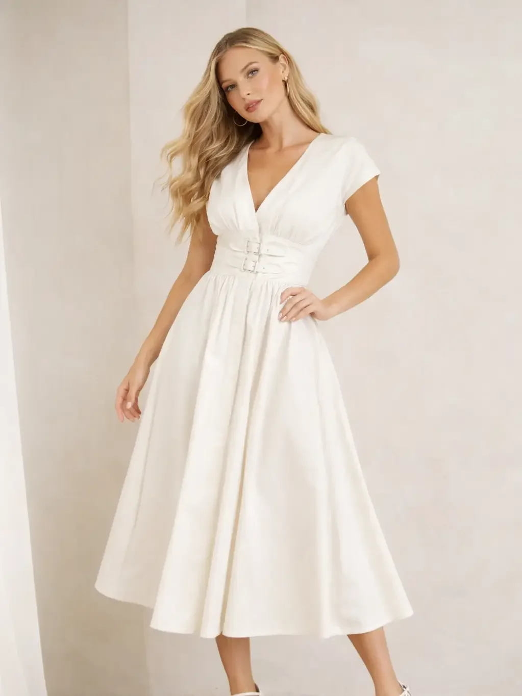 The Under the Tuscan Sun Dress - Ecru
