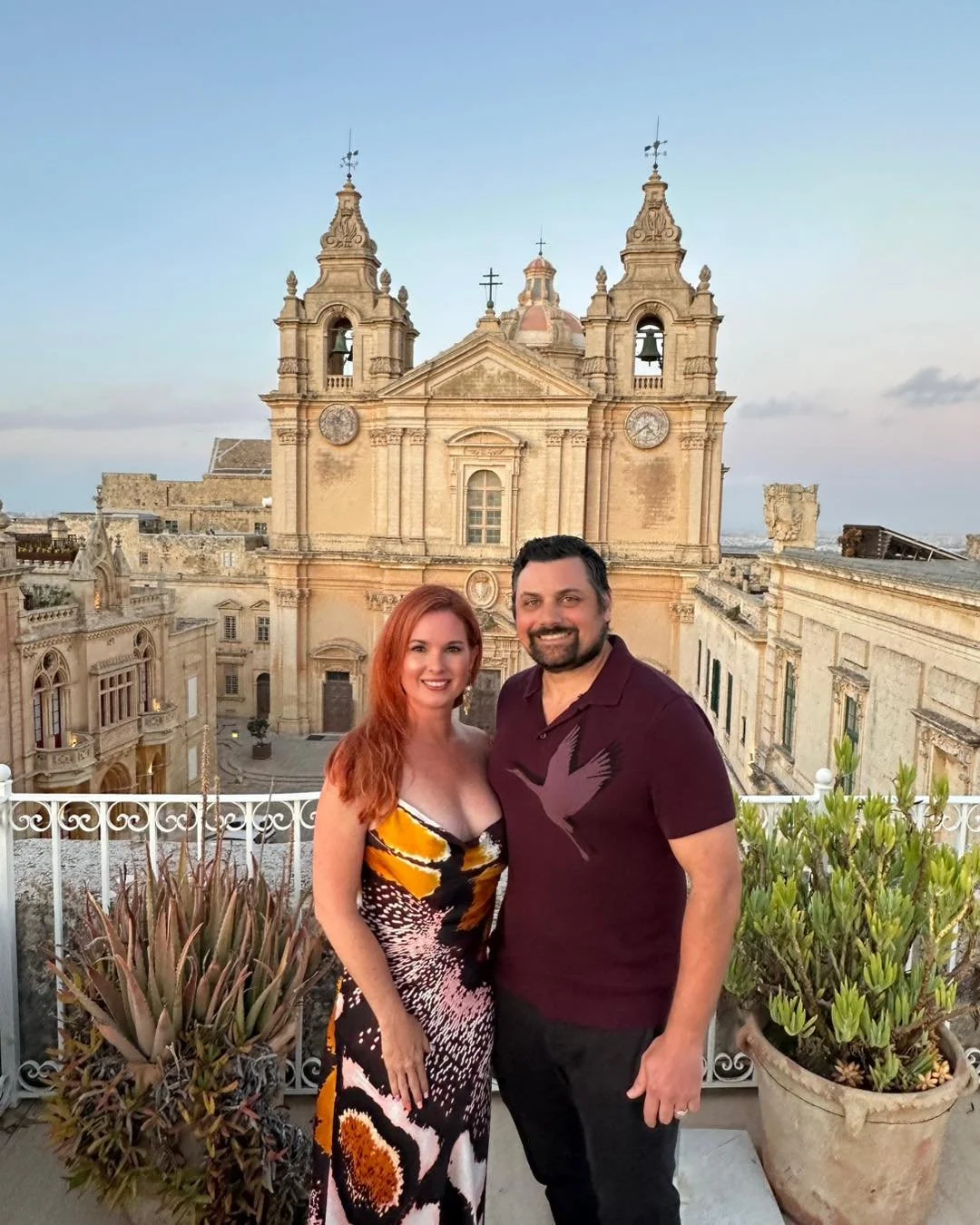 🏰 &ldquo;Moments like this: me, perched on an ancient noble palace terrace in Mdina, Malta &mdash; sunset pouring gold over the honey-stone walls, cobbled lanes whispering old-world secrets, and just one question: how many people making history walk
