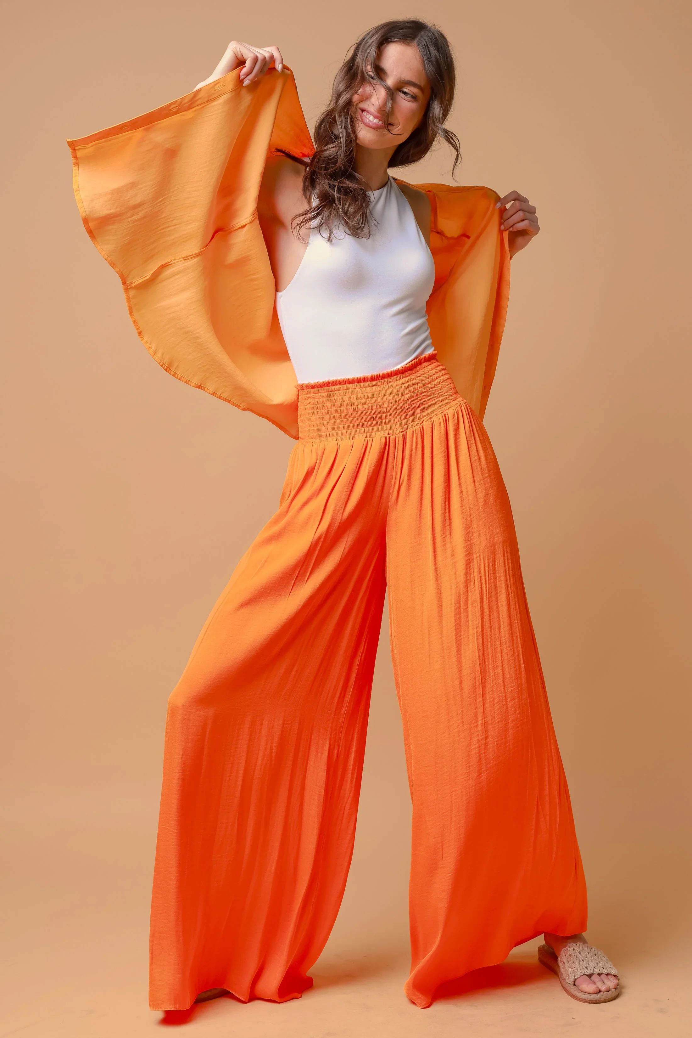 The Riviera Pant - Sunset Flame (Part of Set)