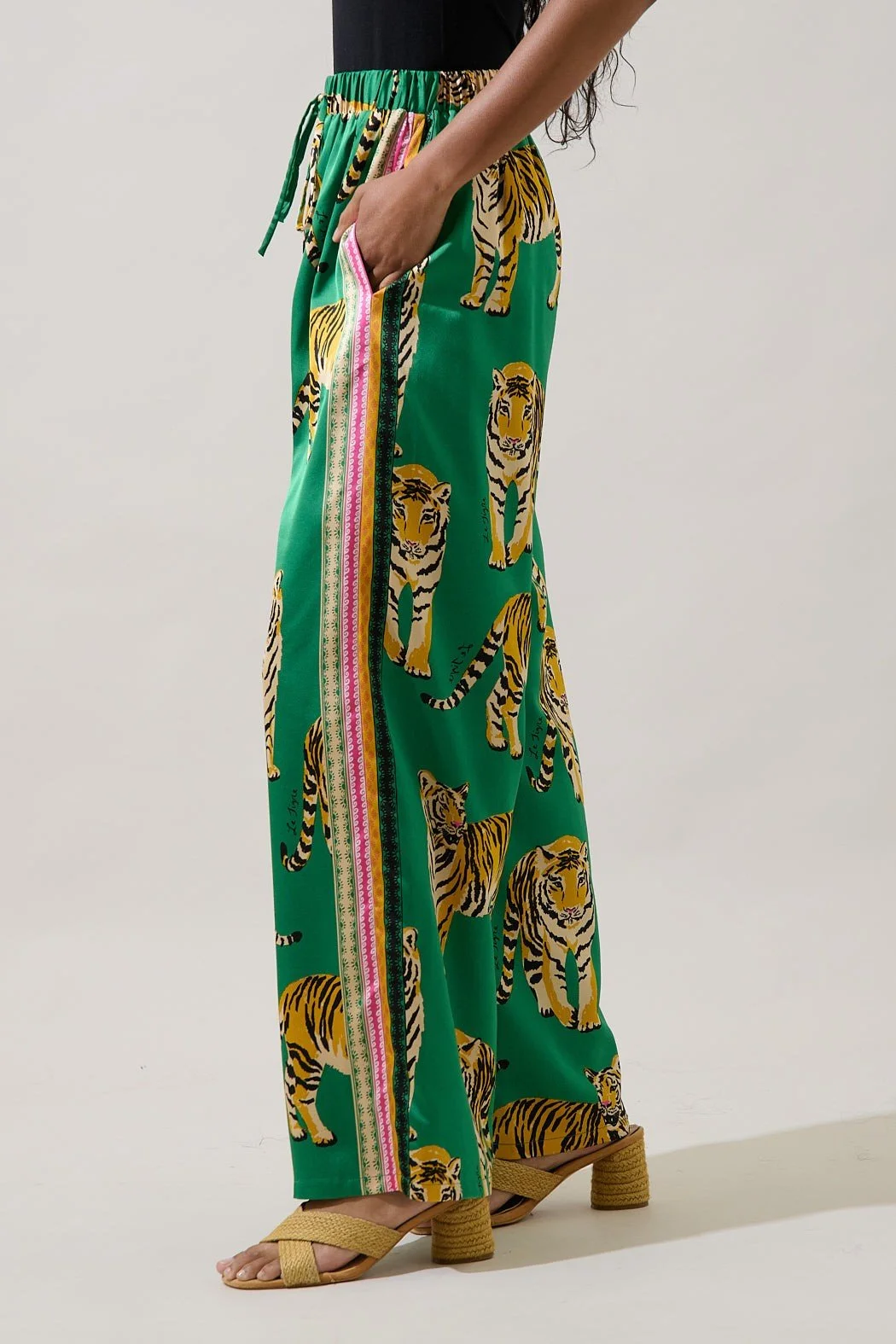 The Bengal Stripe Pant - Green