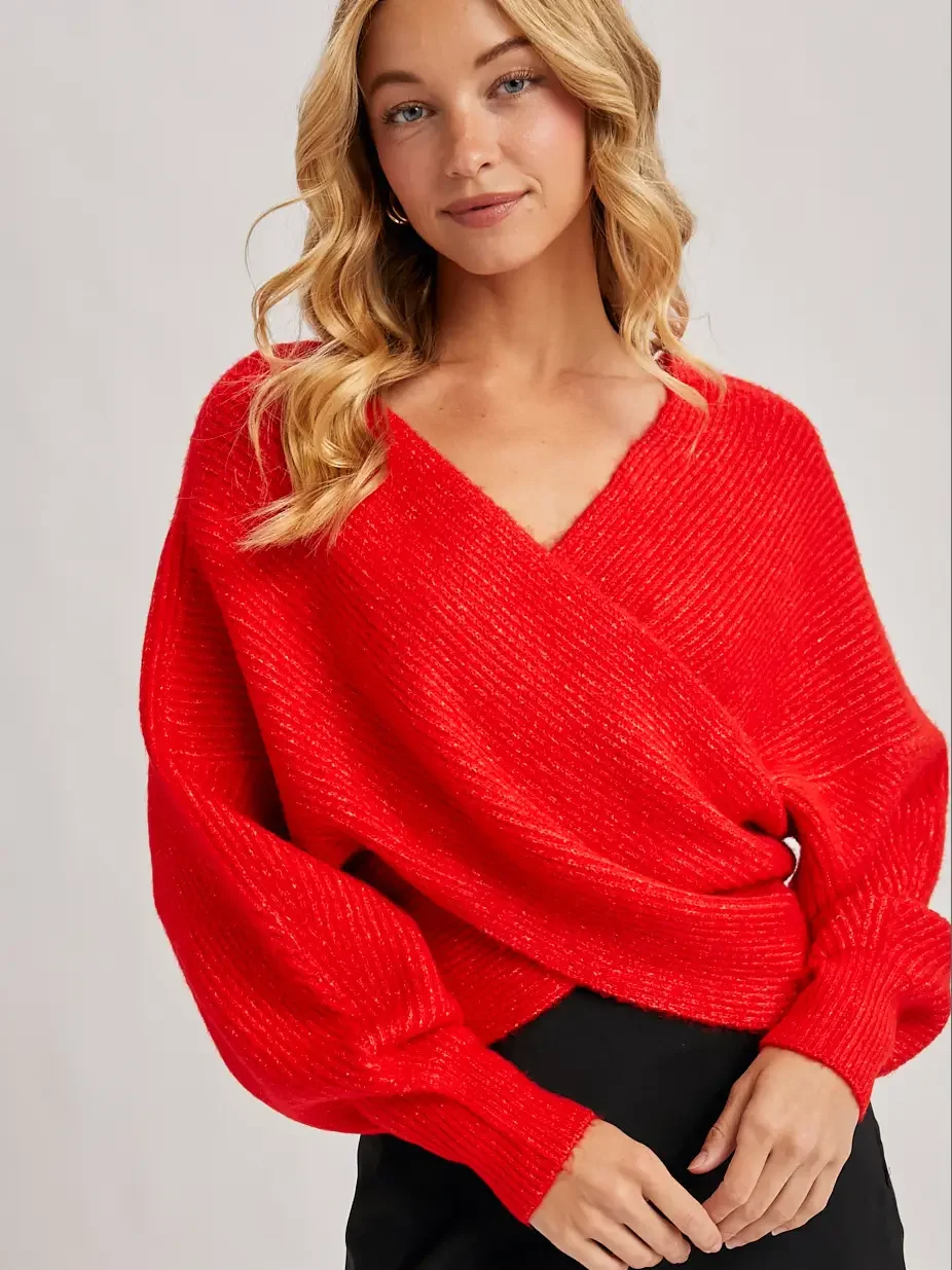 The Covent Garden Sweater. - Ruby Red